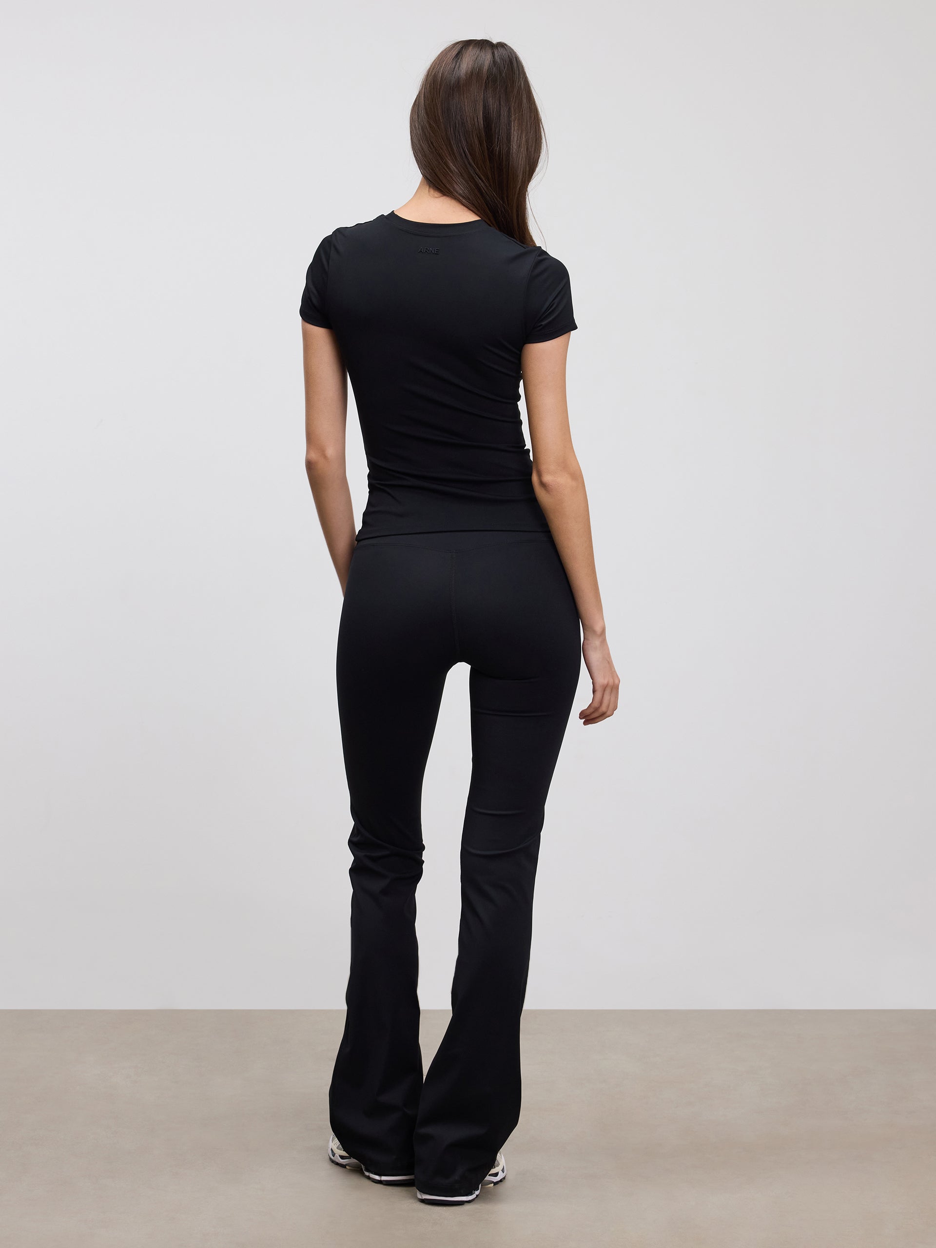 Womens Active Flared Legging in Black