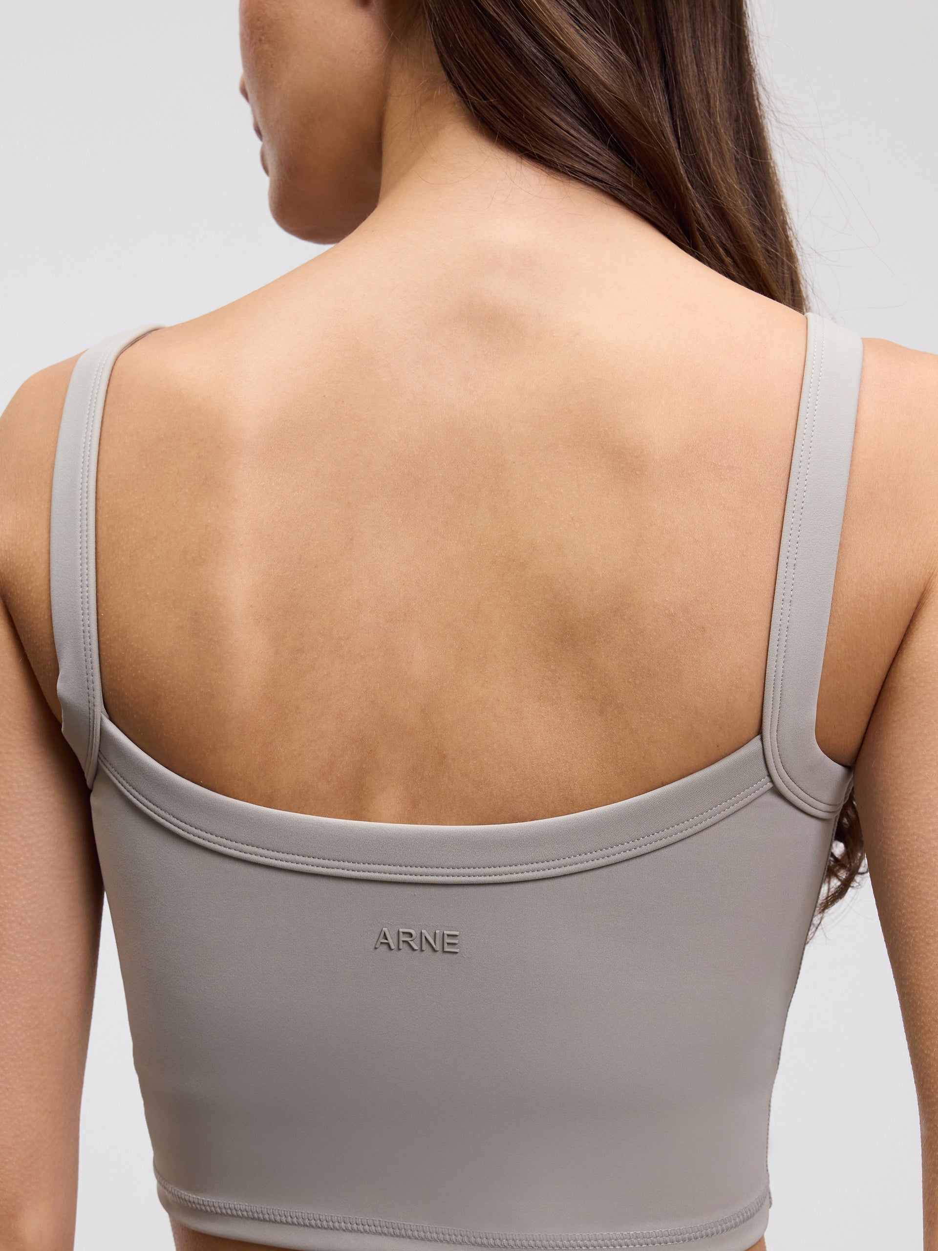 Womens Active Sports Bra in Stone