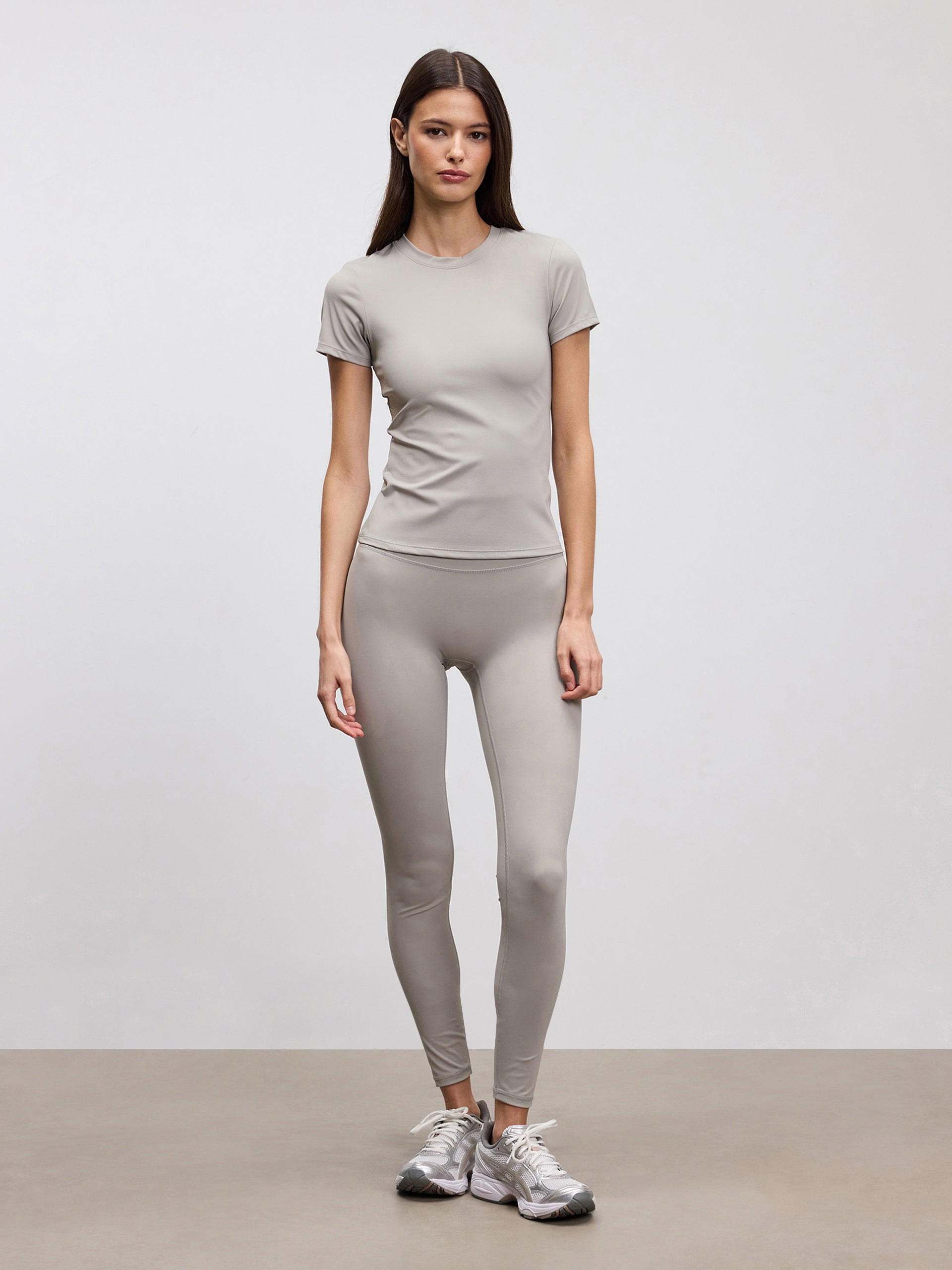 Womens Active Legging in Stone