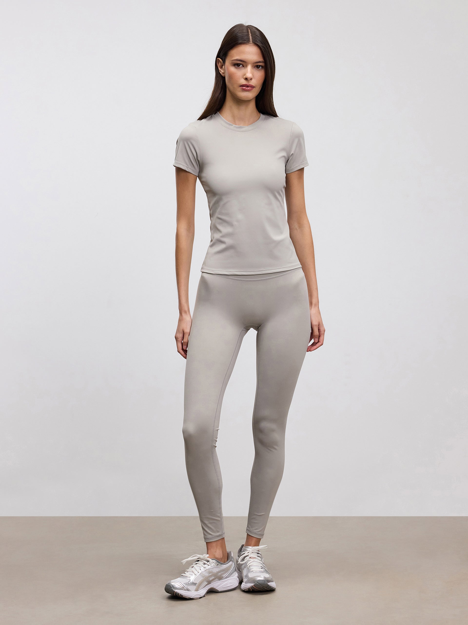 Womens Active Legging in Stone