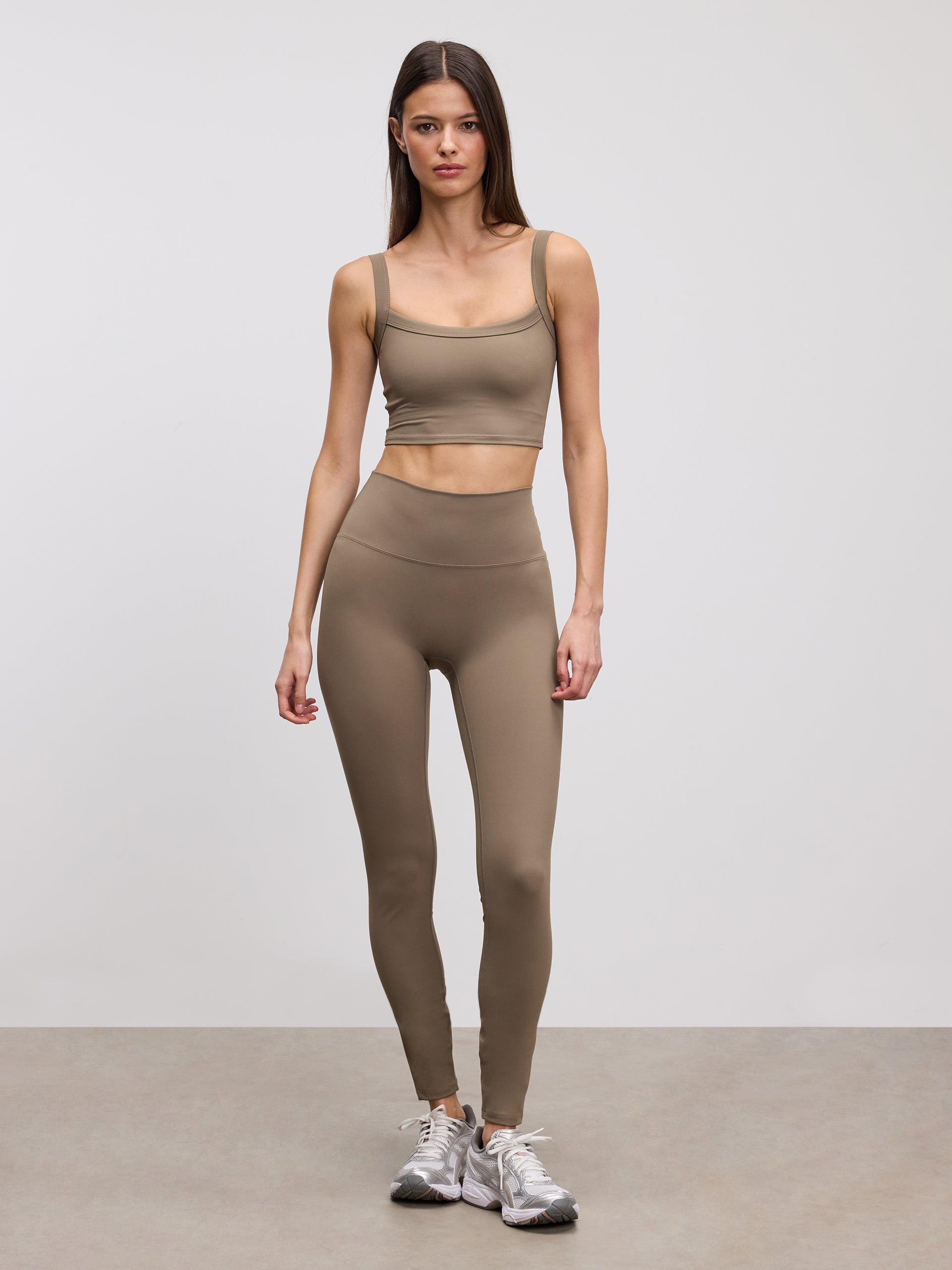 Womens Active Legging in Taupe