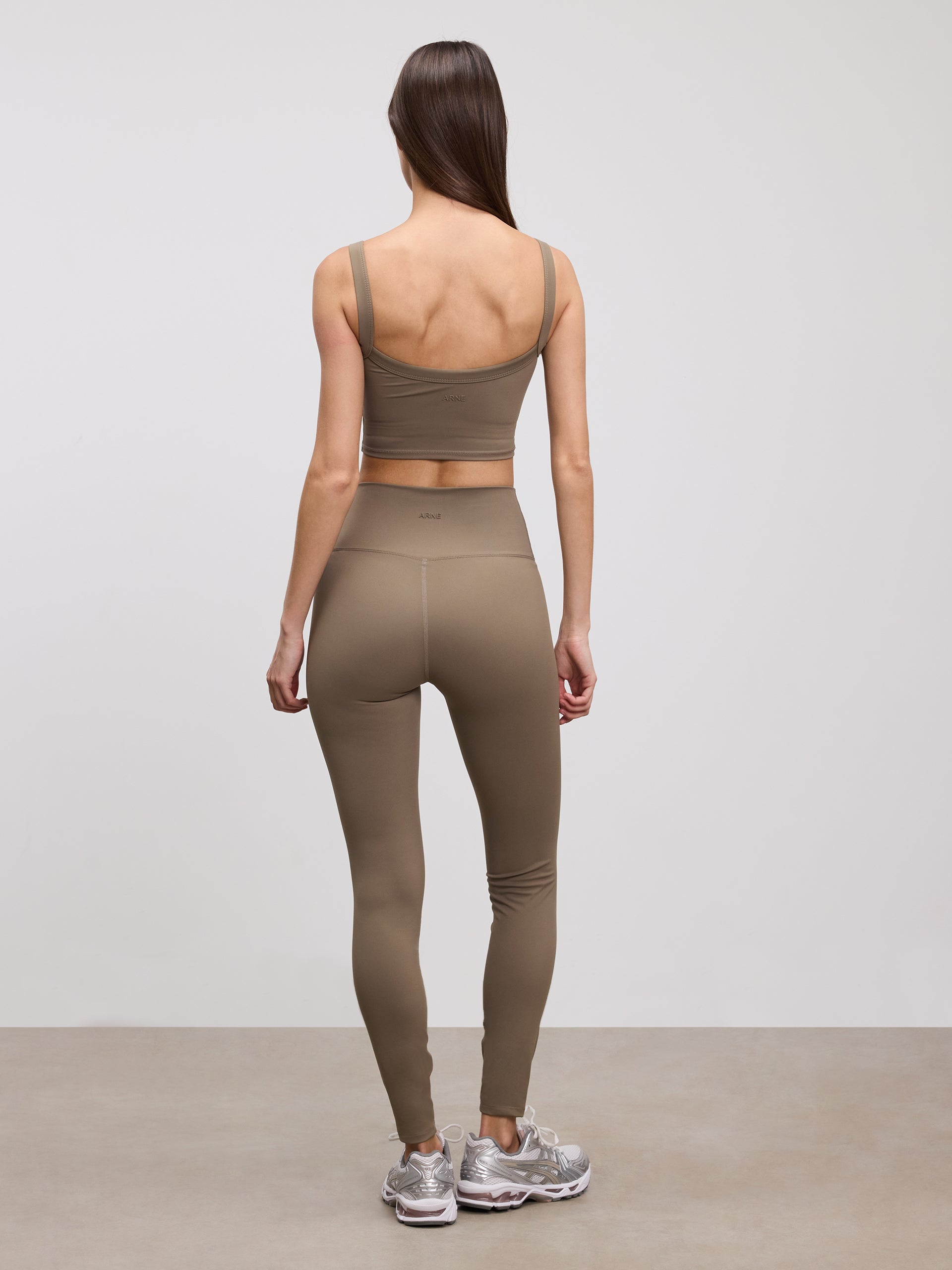 Womens Active Sports Bra in Taupe