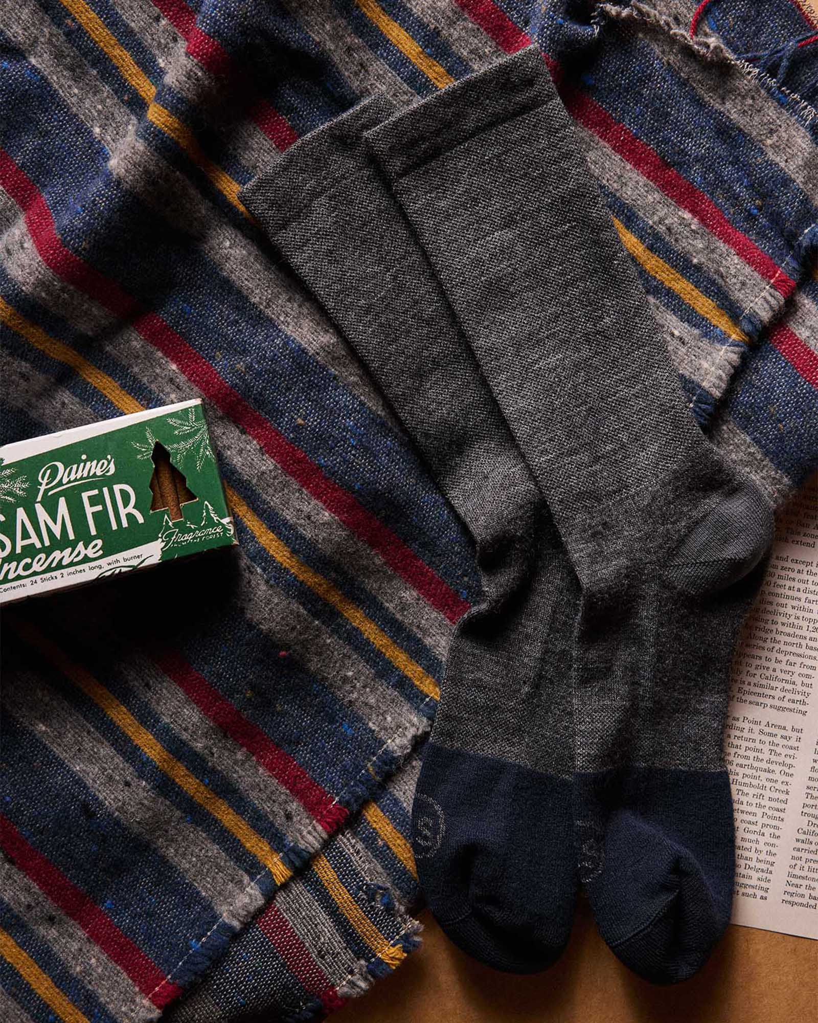 The Merino Sock in Charcoal