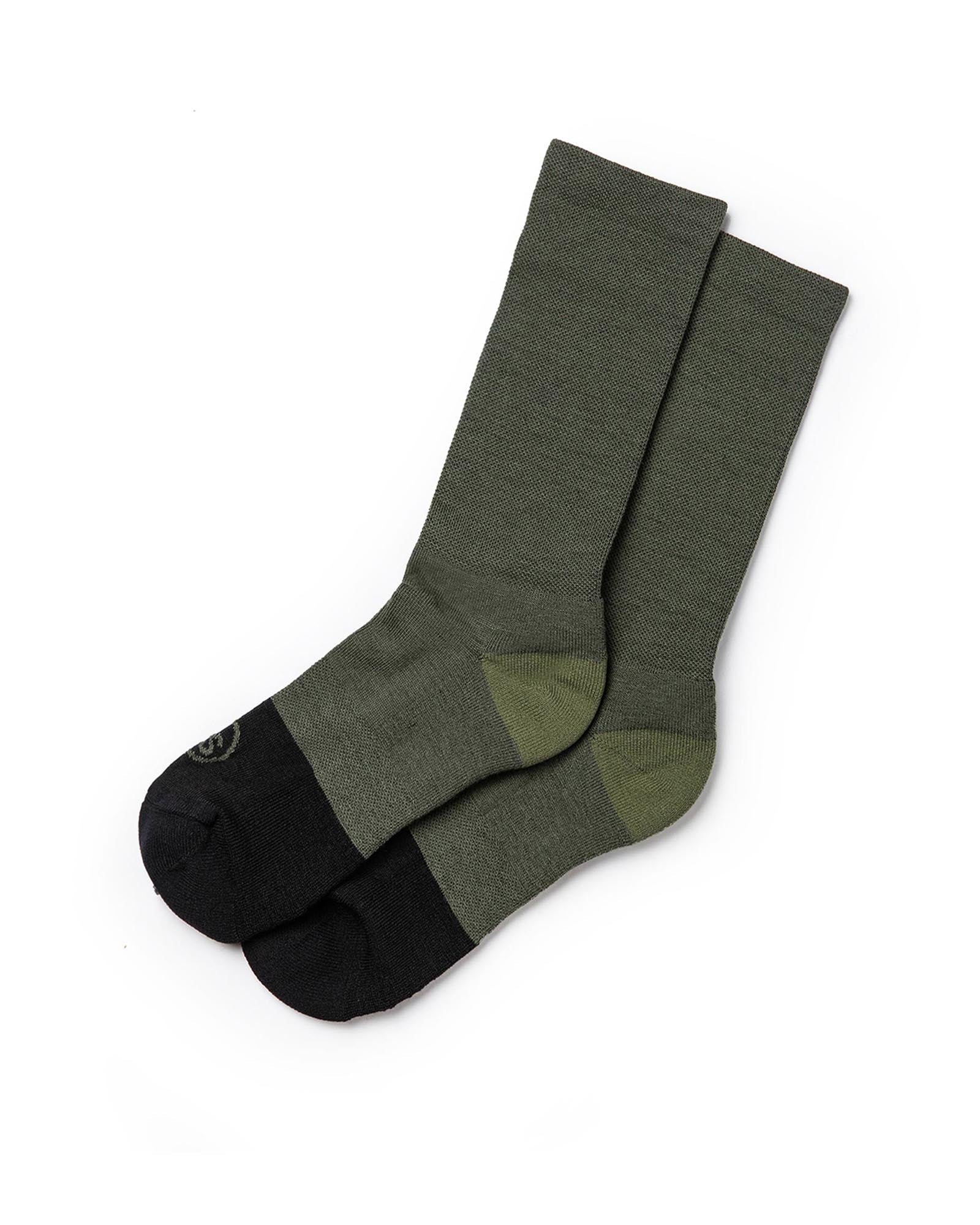 The Merino Sock in Olive