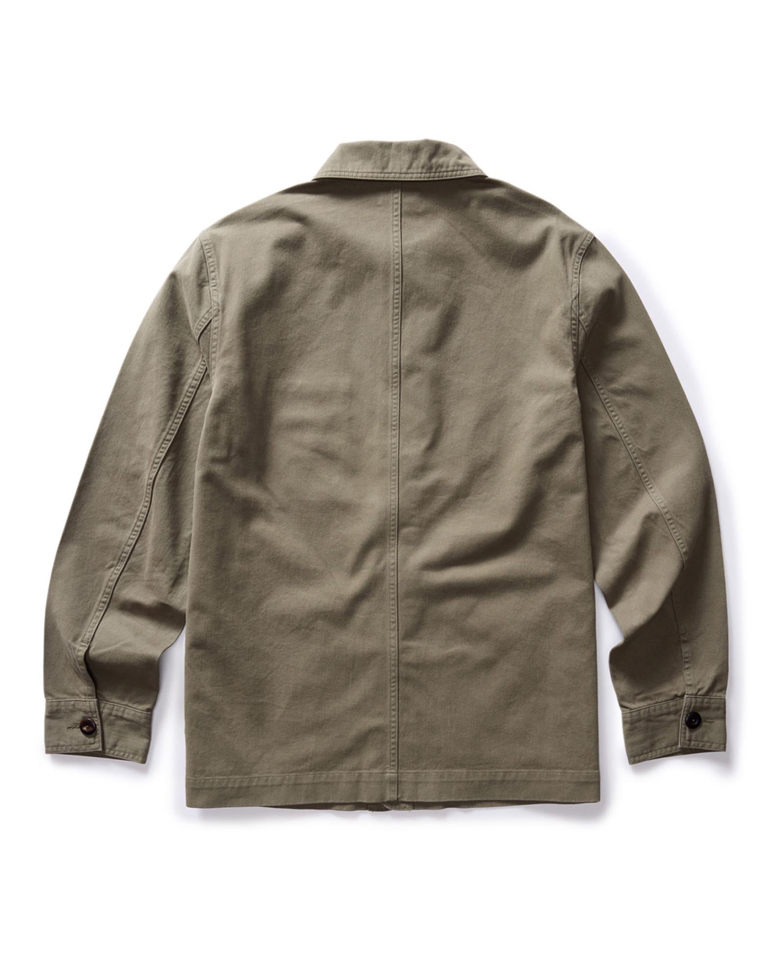 The Ojai Jacket in Organic Smoked Olive Foundation Twill