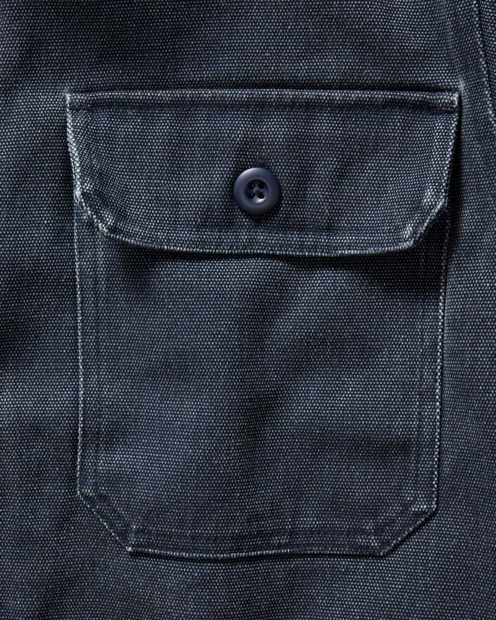 The Shop Shirt in Navy Chipped Canvas