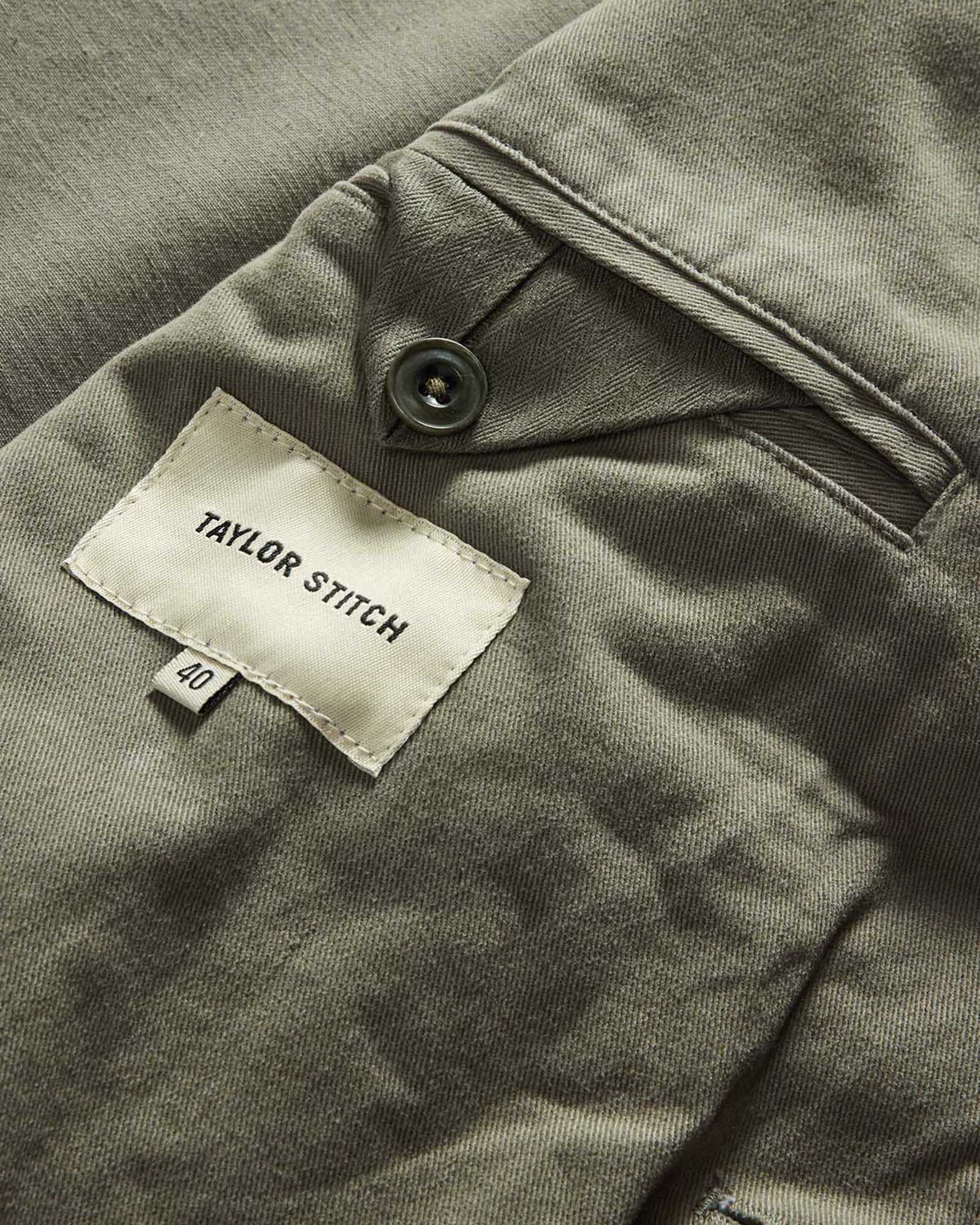 The Foundation Sportcoat in Organic Smoked Olive Twill