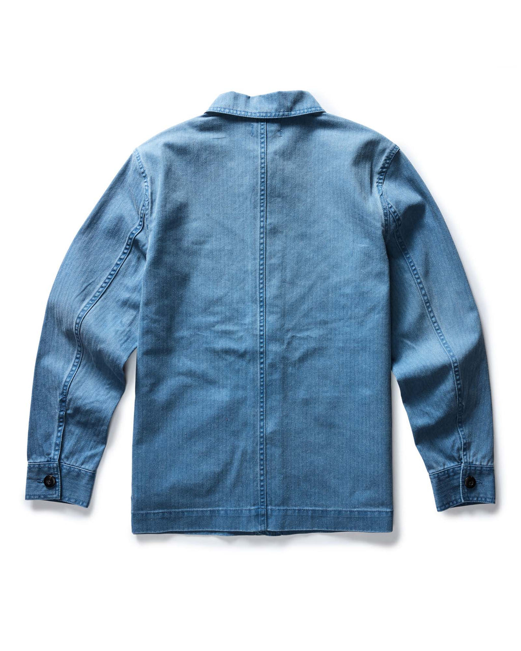 The Ojai Jacket in French Blue Herringbone