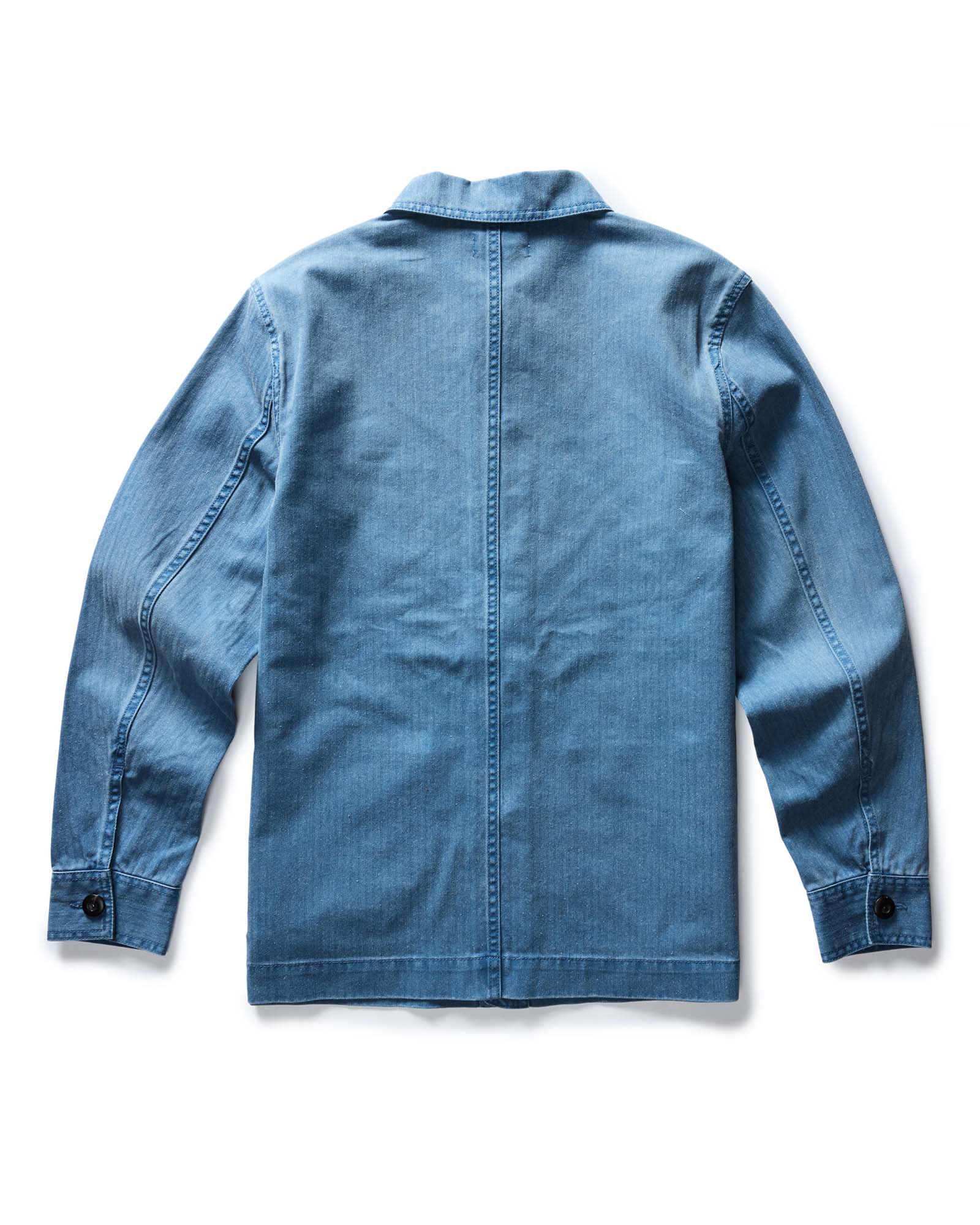 The Ojai Jacket in French Blue Herringbone