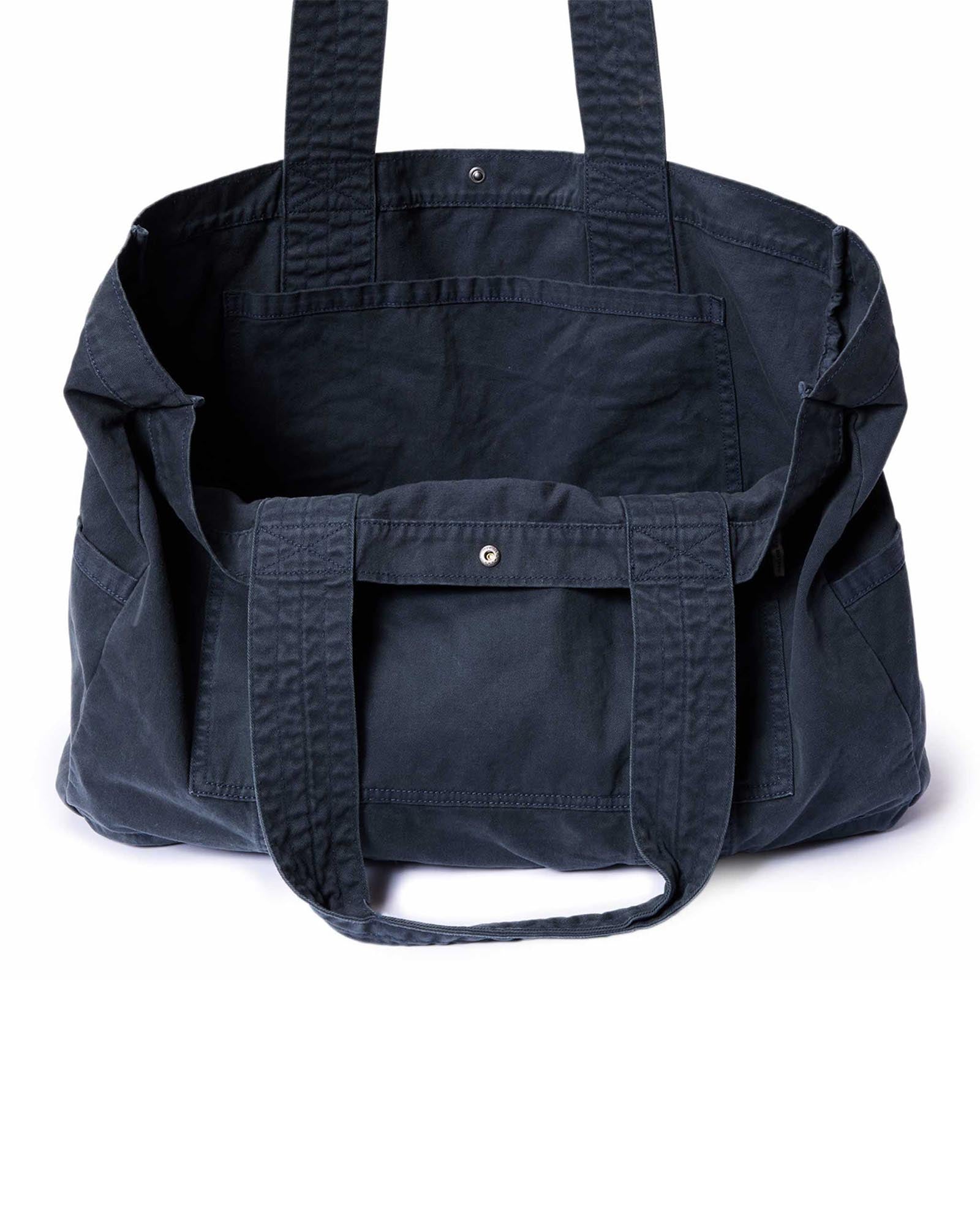The Foundation Tote in Organic Navy