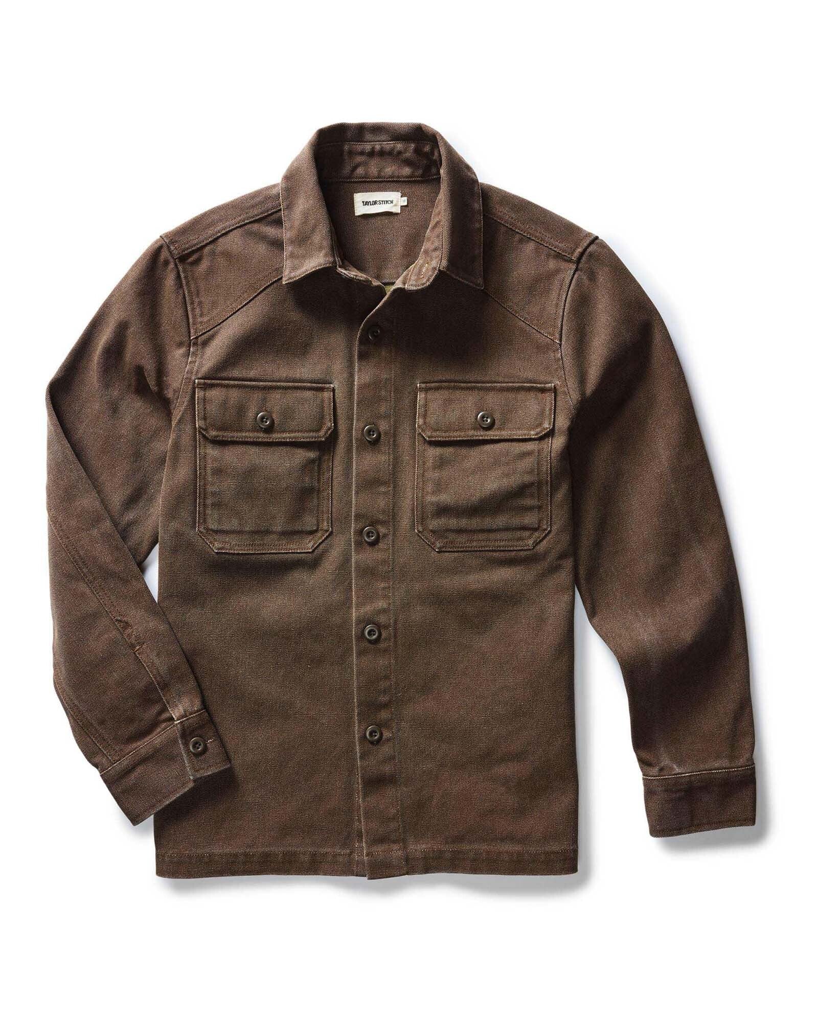 The Shop Shirt in Aged Penny Chipped Canvas