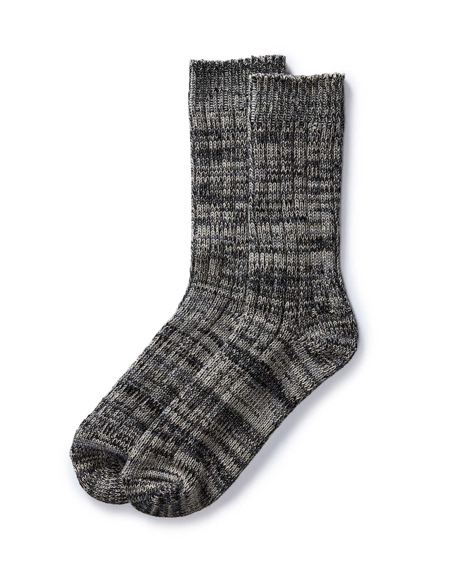 The Camp Sock in Marled Charcoal