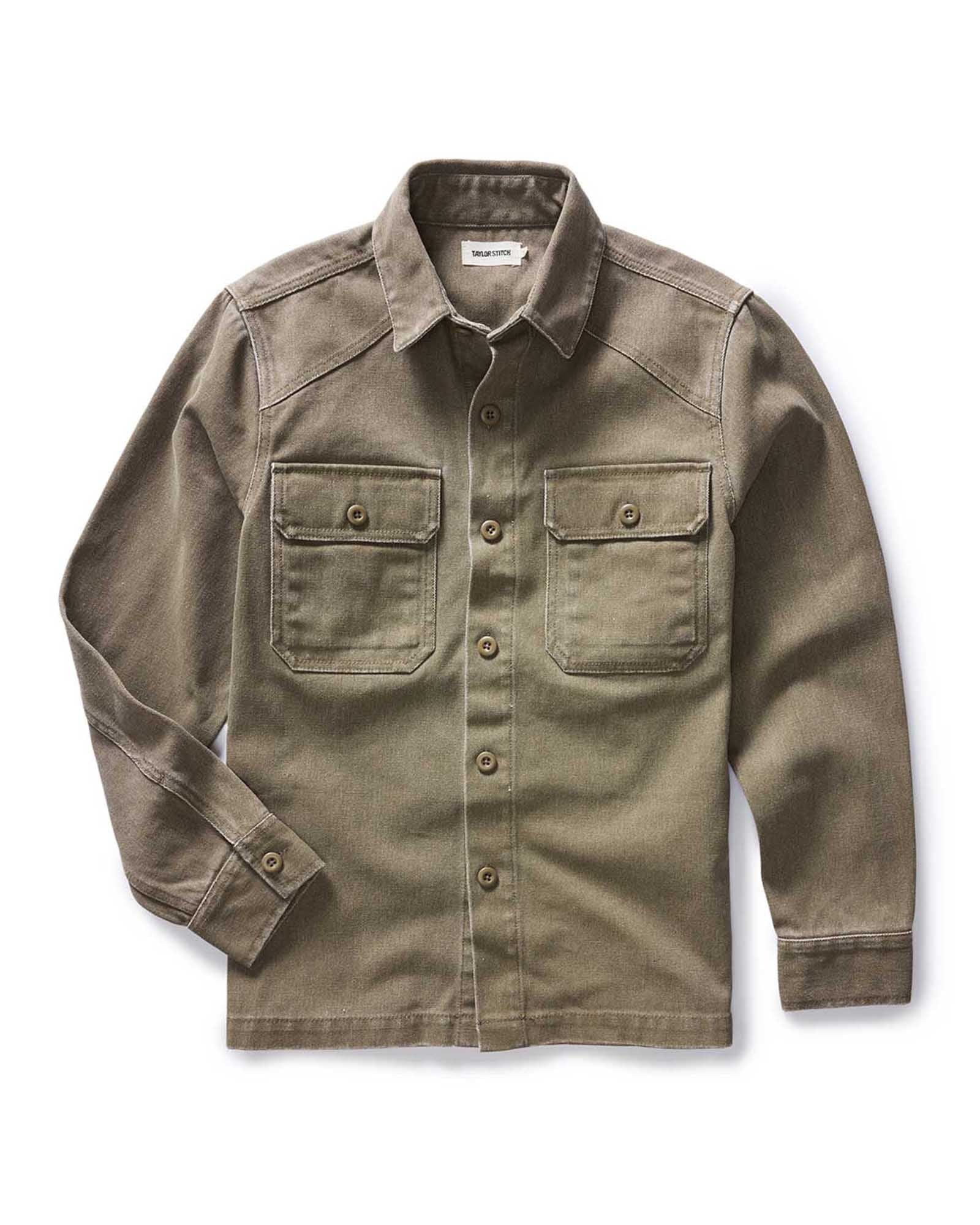 The Shop Shirt in Stone Chipped Canvas