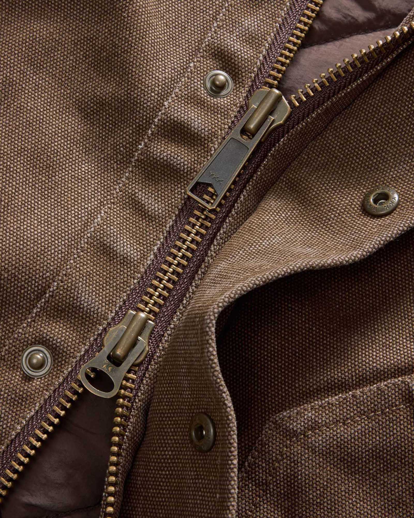 The Workhorse Hoodie in Aged Penny Chipped Canvas