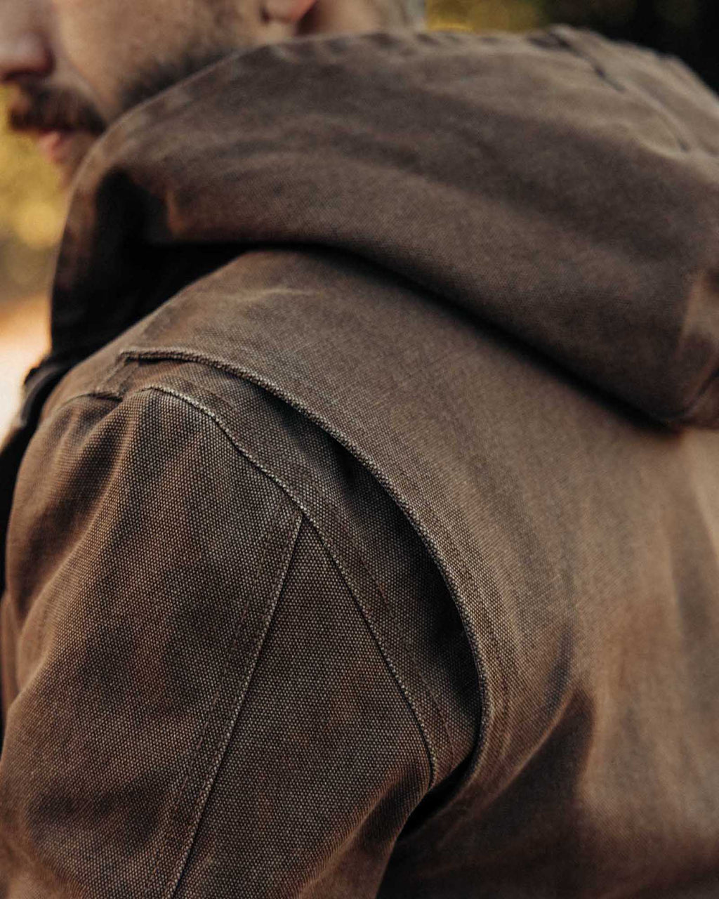 The Workhorse Hoodie in Aged Penny Chipped Canvas