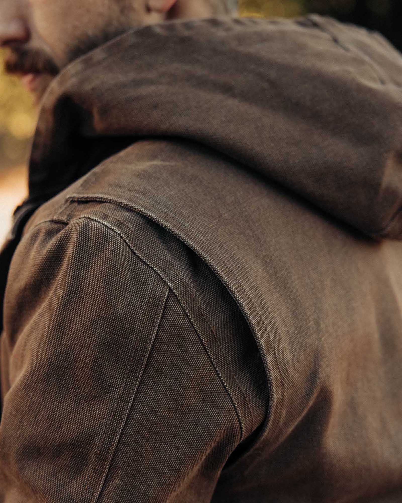 The Workhorse Hoodie in Aged Penny Chipped Canvas