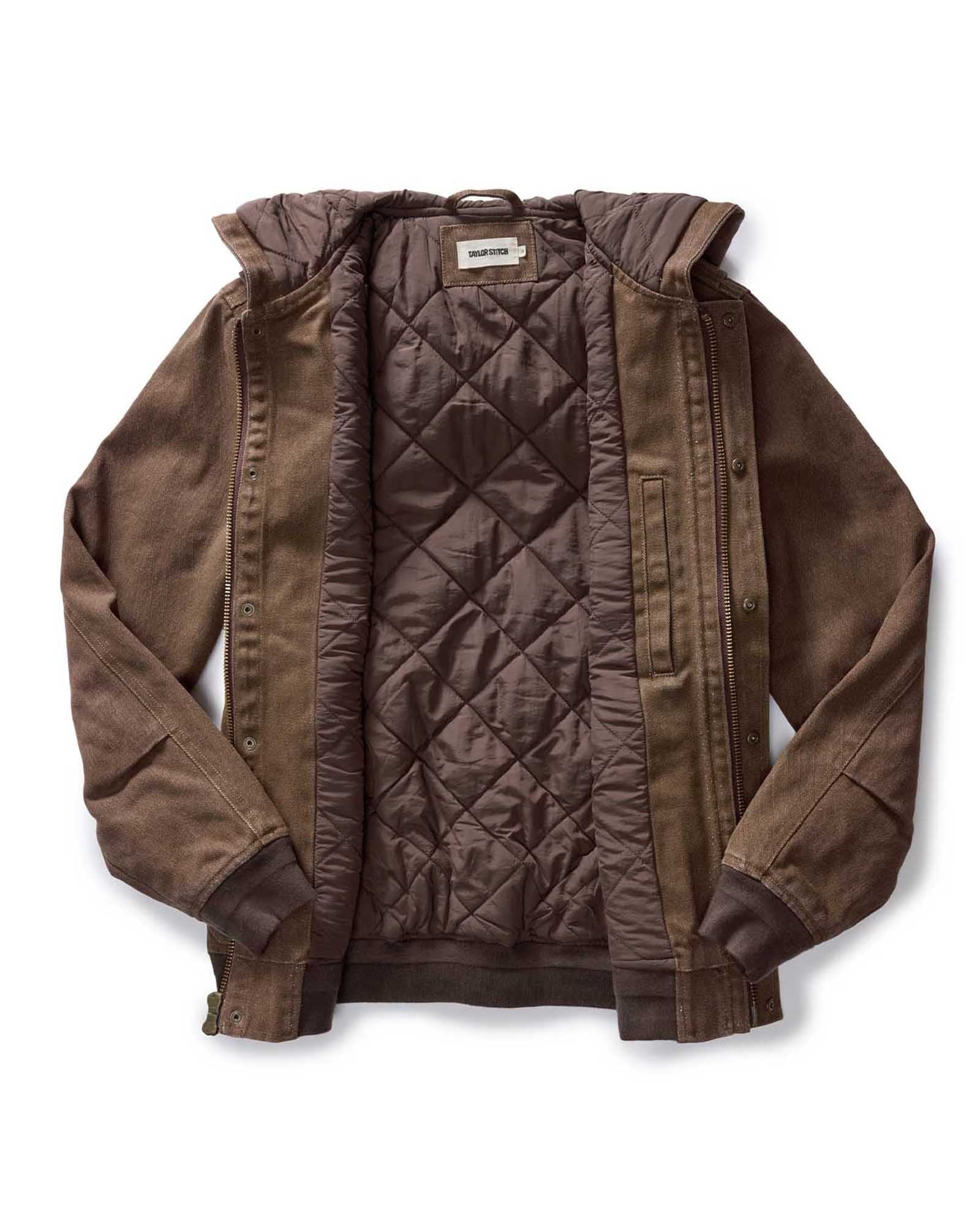 The Workhorse Hoodie in Aged Penny Chipped Canvas