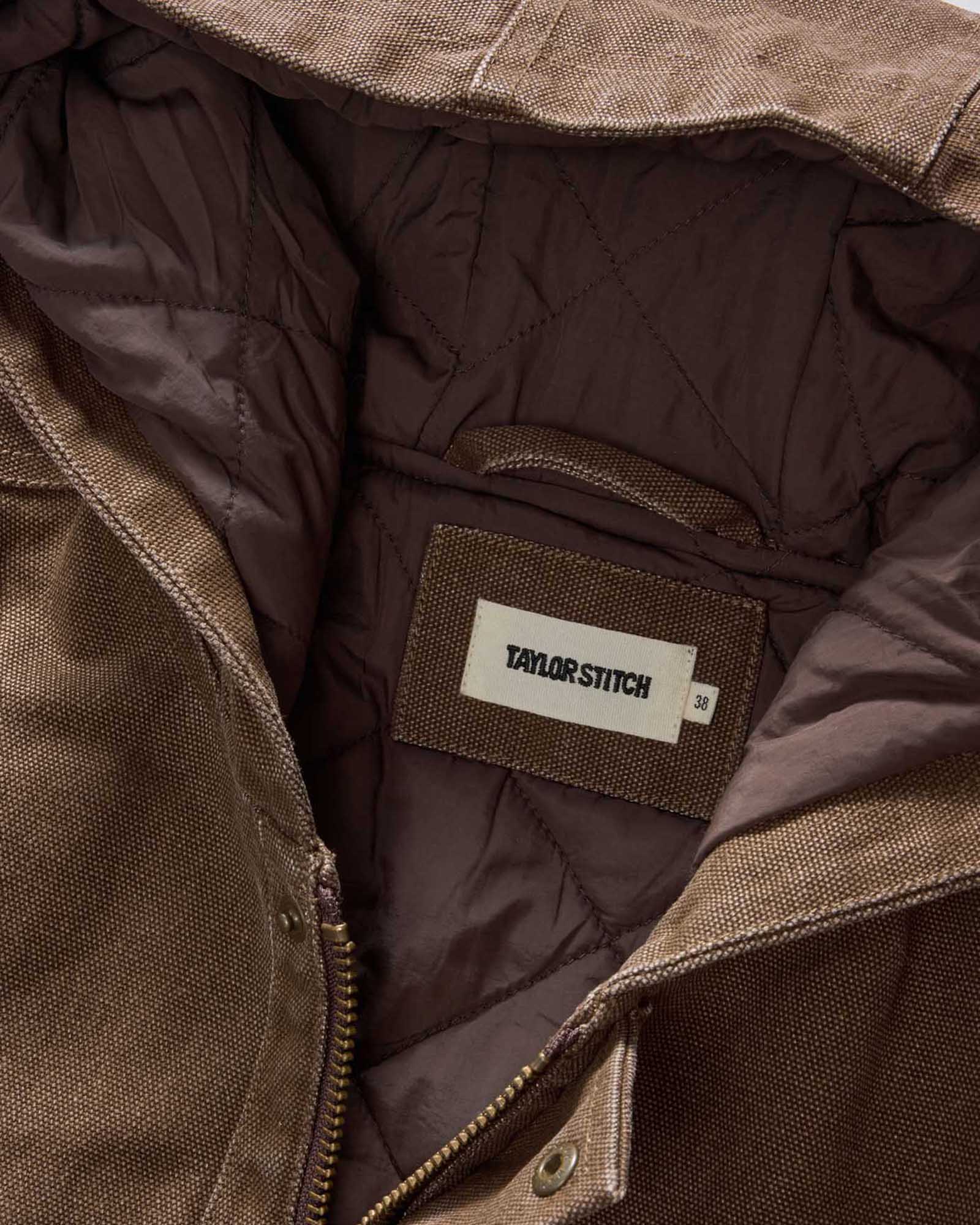 The Workhorse Hoodie in Aged Penny Chipped Canvas