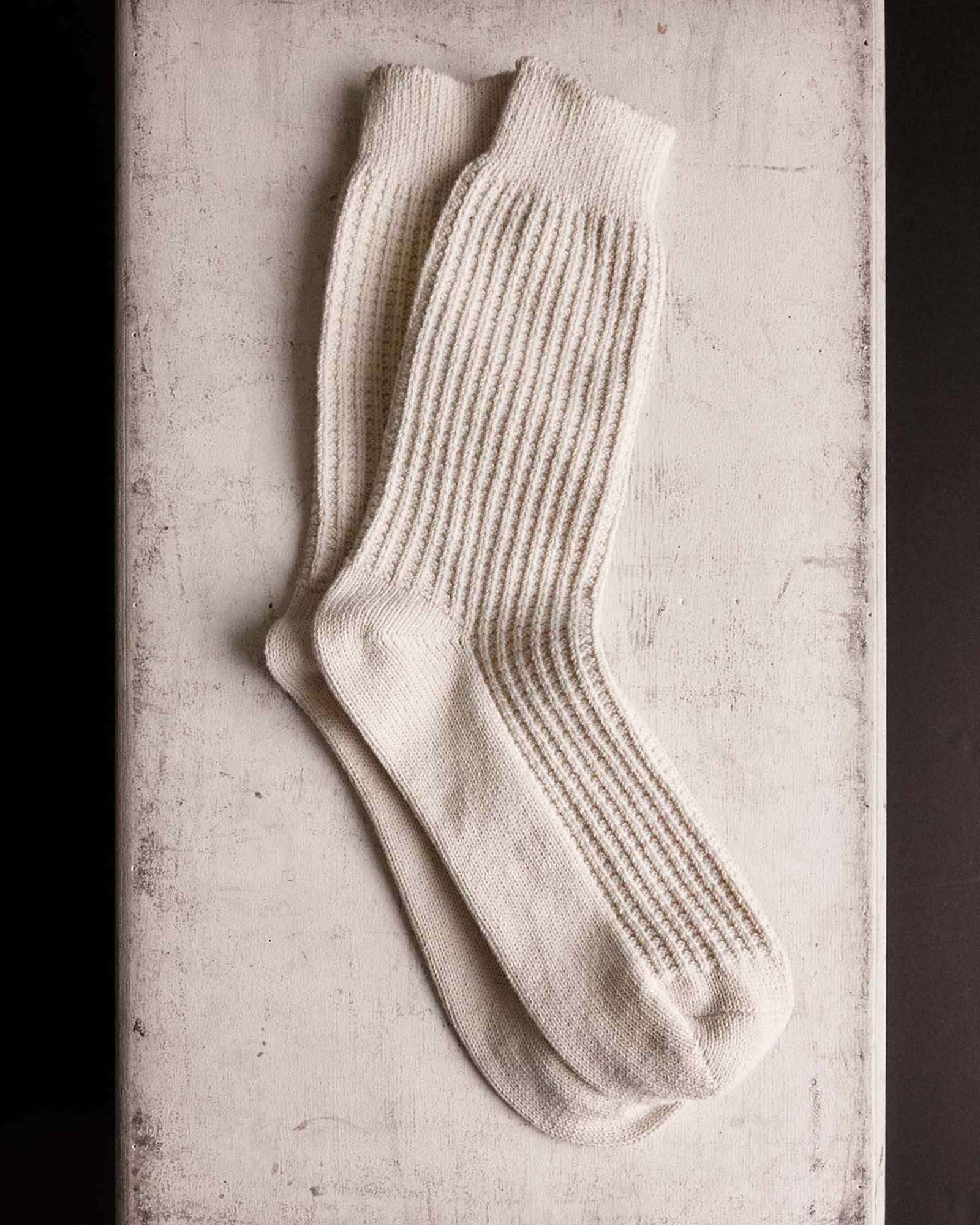 The Waffle Sock in Natural