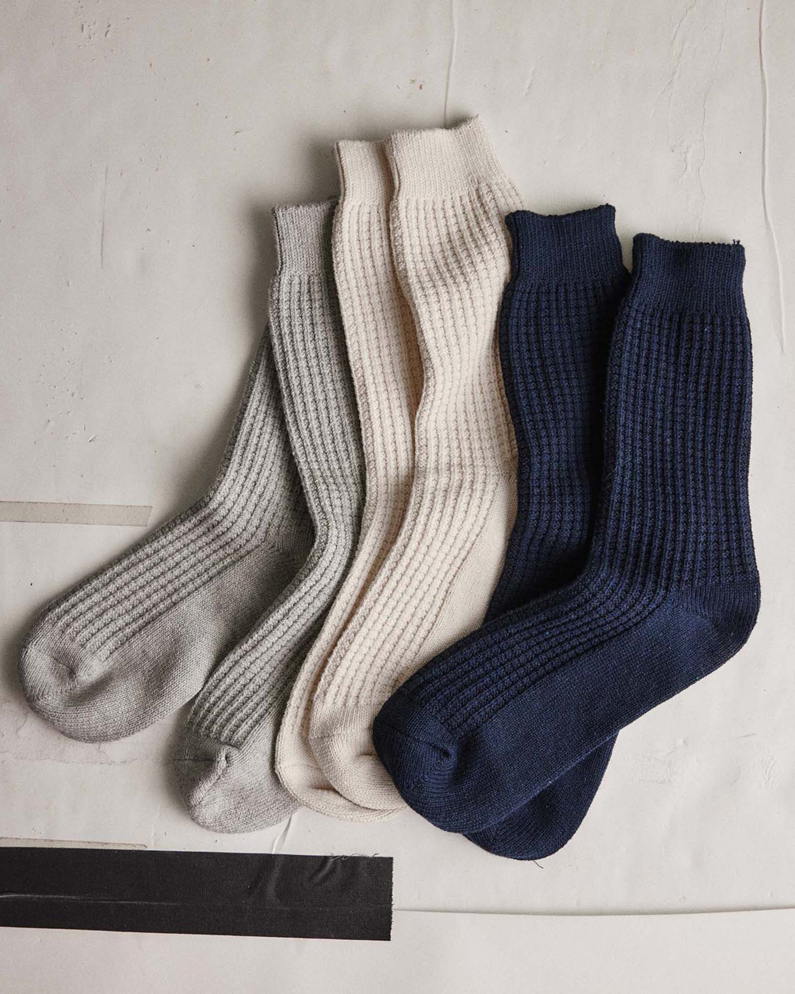 The Waffle Sock in Natural