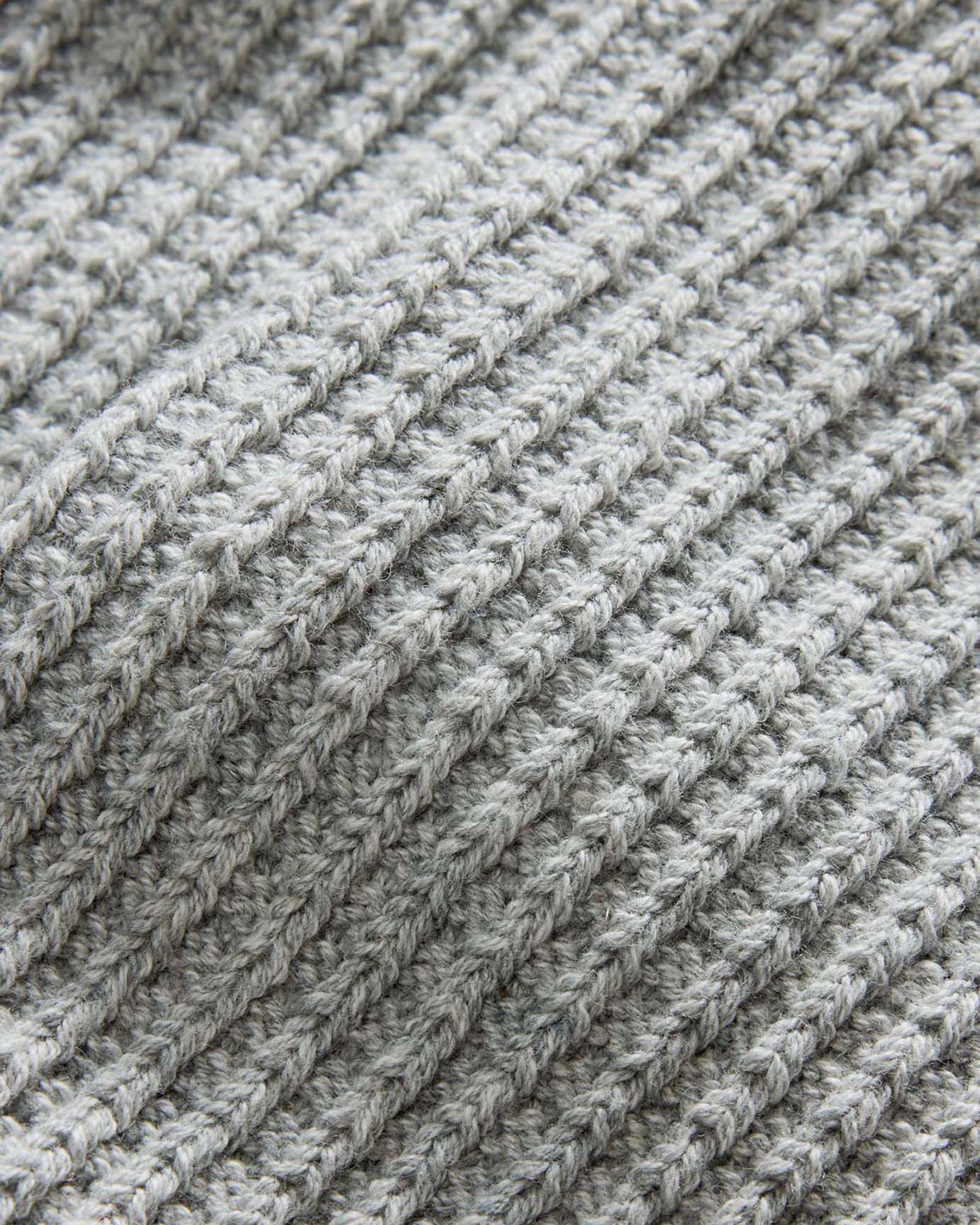 The Waffle Sock in Heather Grey