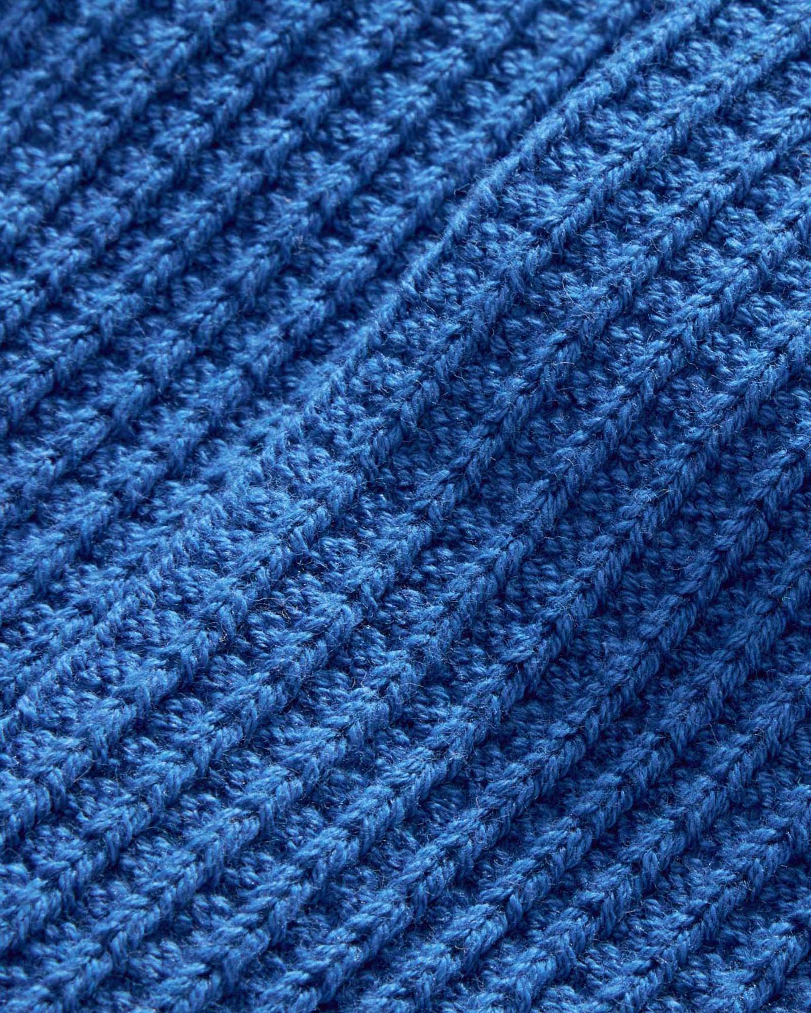 The Waffle Sock in Cobalt