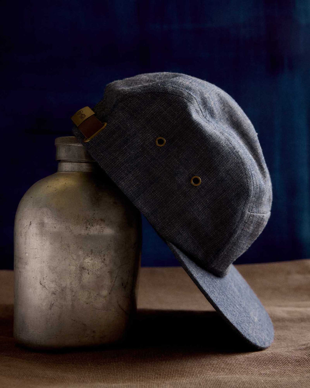 The 5-Panel Cap in Washed Indigo