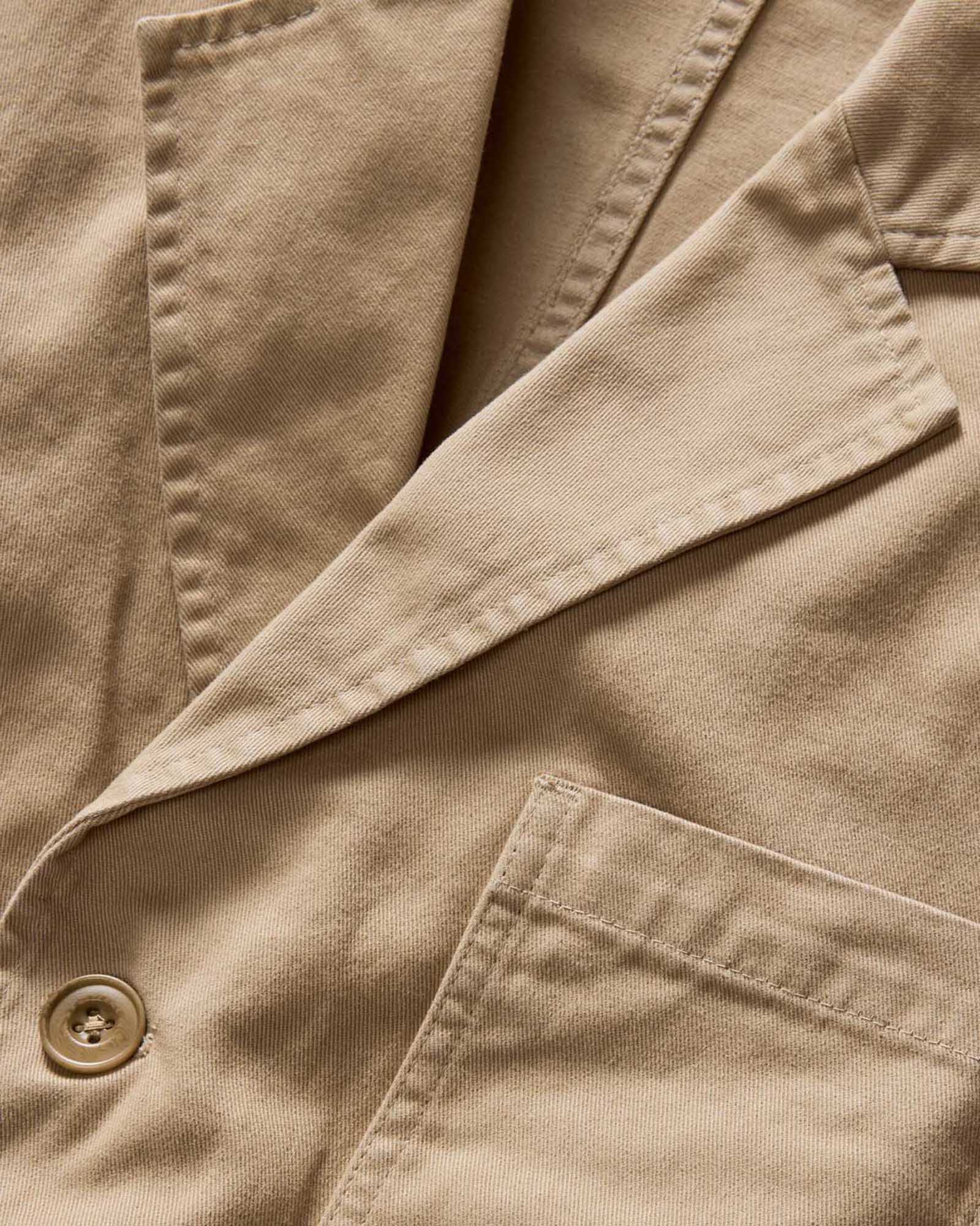 The Foundation Sportcoat in Organic Khaki Twill