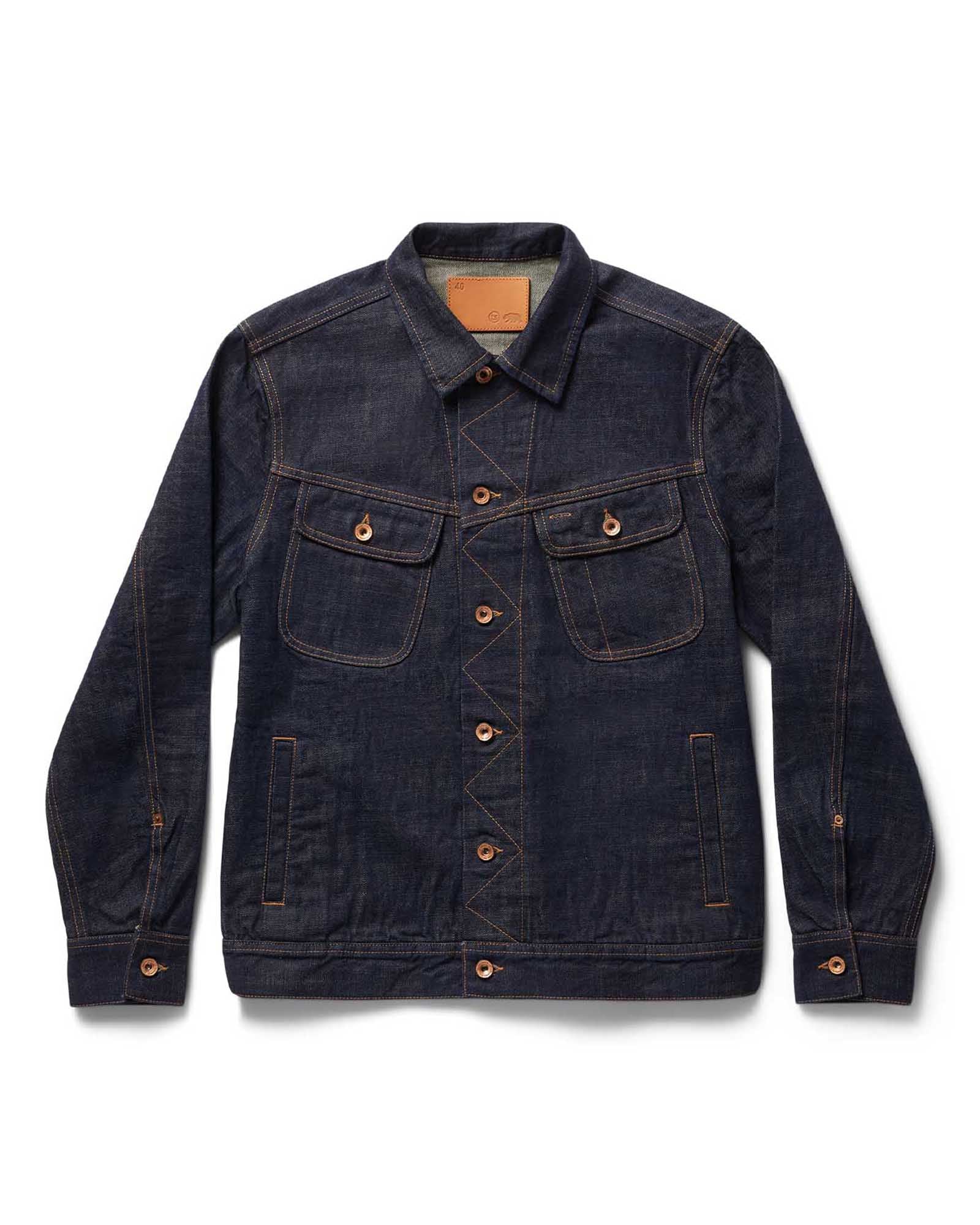The Long Haul Jacket in Rinsed Organic Selvedge