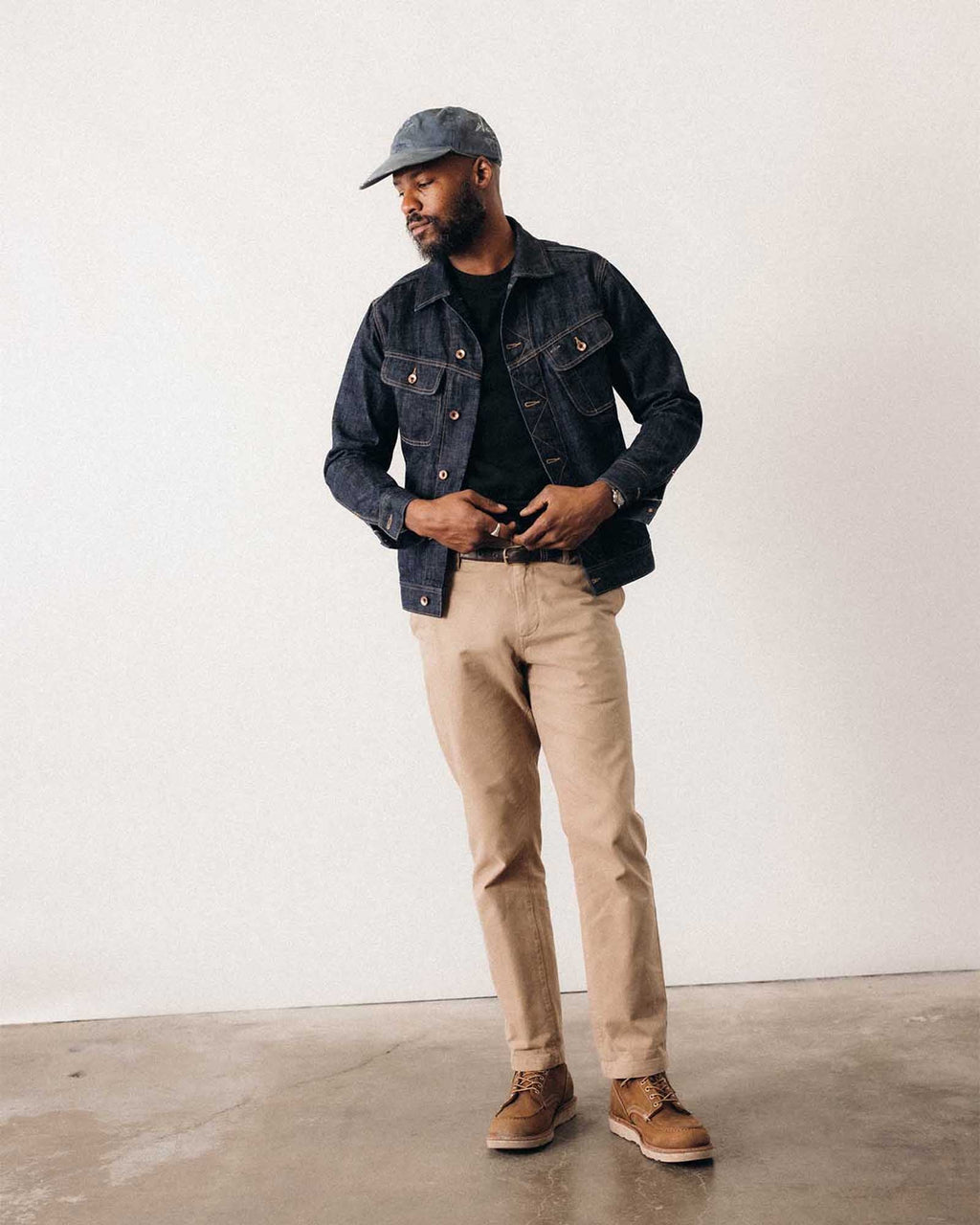 The Long Haul Jacket in Rinsed Organic Selvedge