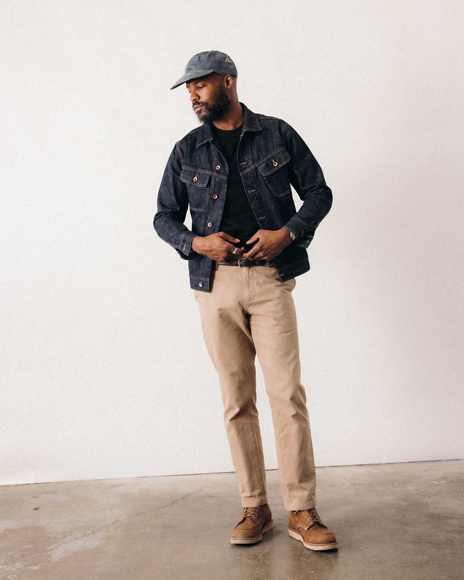 The Long Haul Jacket in Rinsed Organic Selvedge