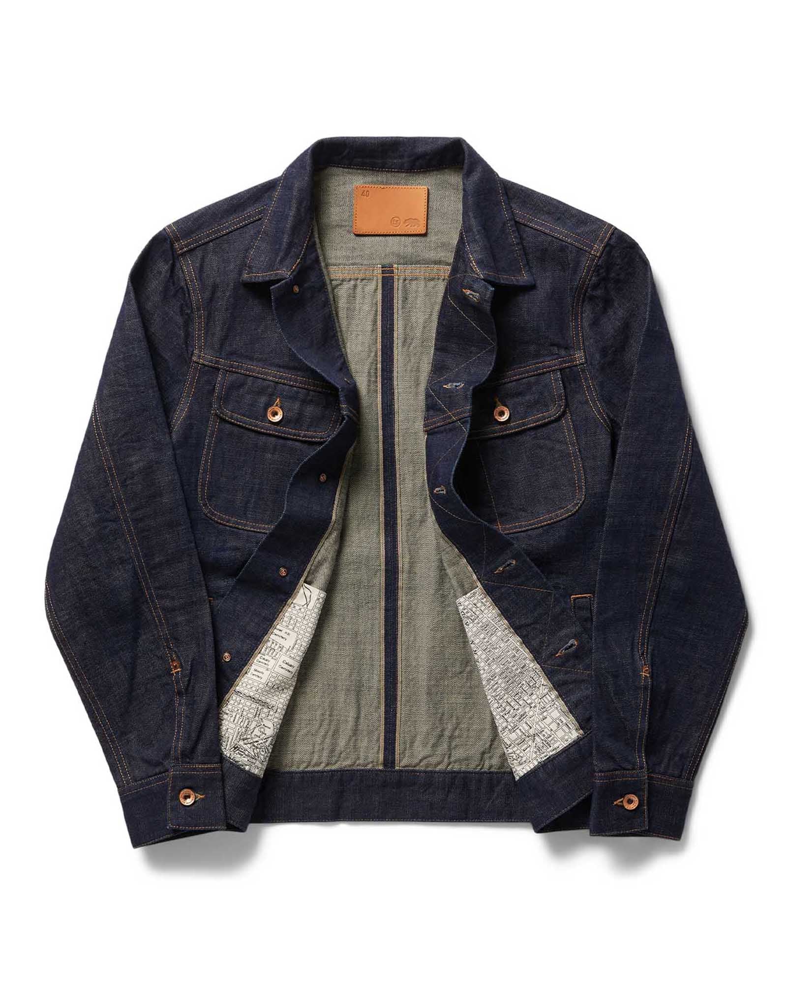 The Long Haul Jacket in Rinsed Organic Selvedge