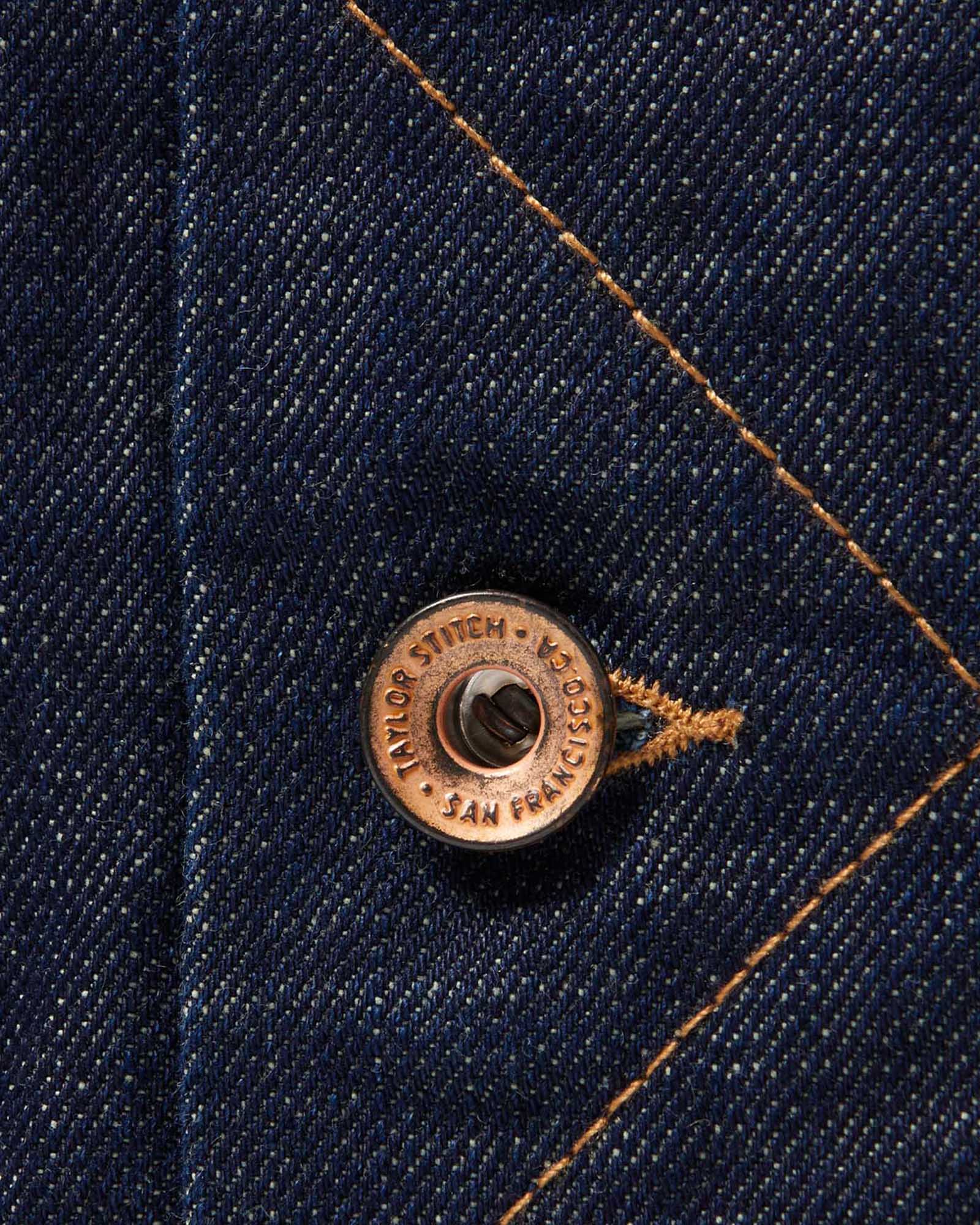 The Long Haul Jacket in Rinsed Organic Selvedge