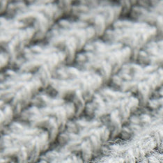 The Waffle Sock in Heather Grey