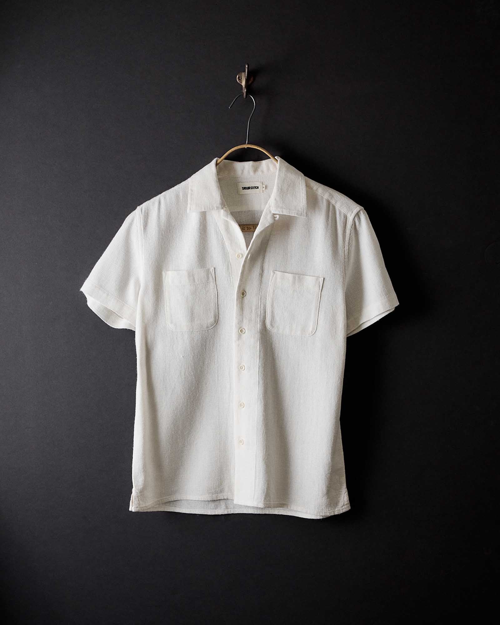 The Conrad Shirt in Vintage White Linen