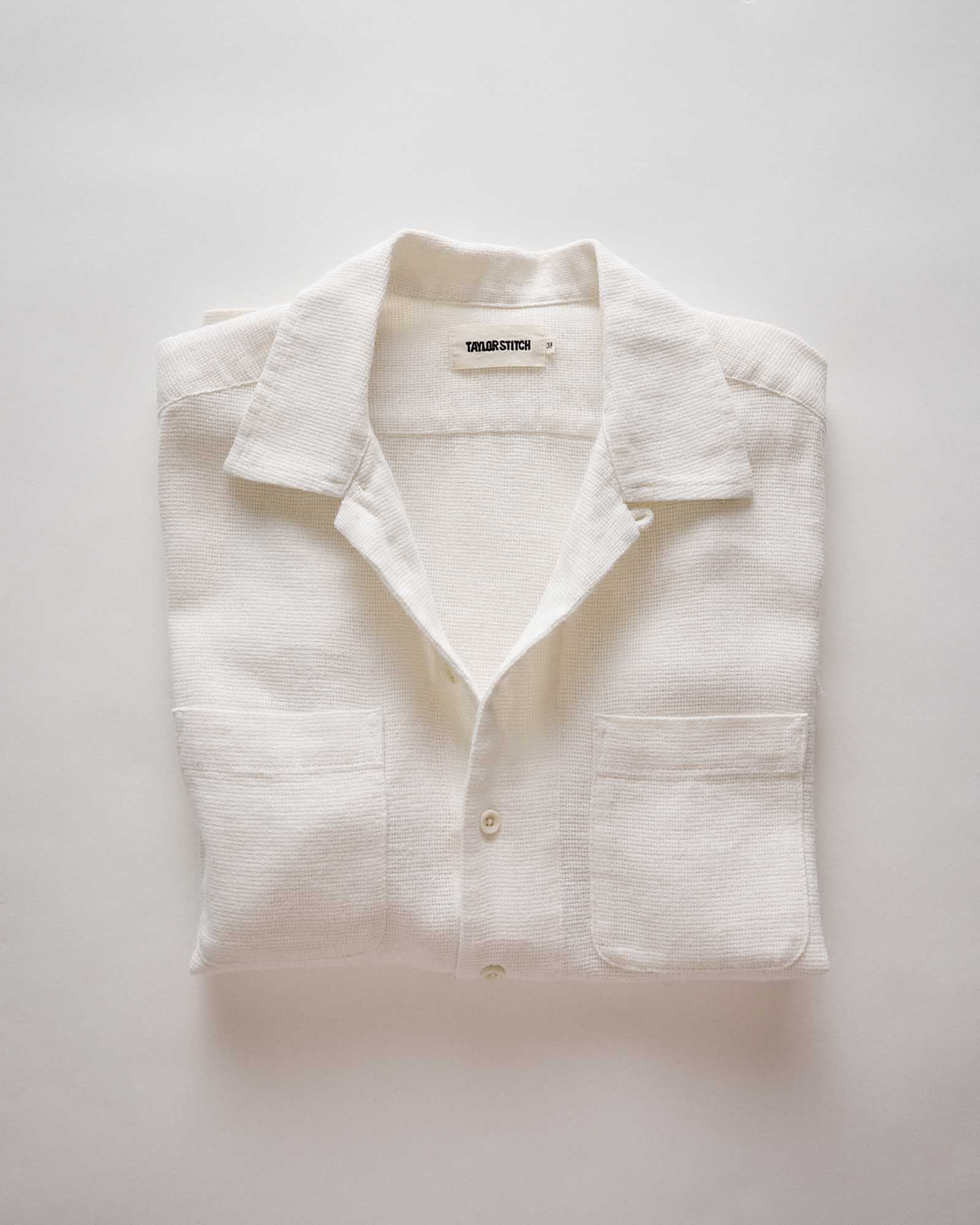 The Conrad Shirt in Vintage White Linen