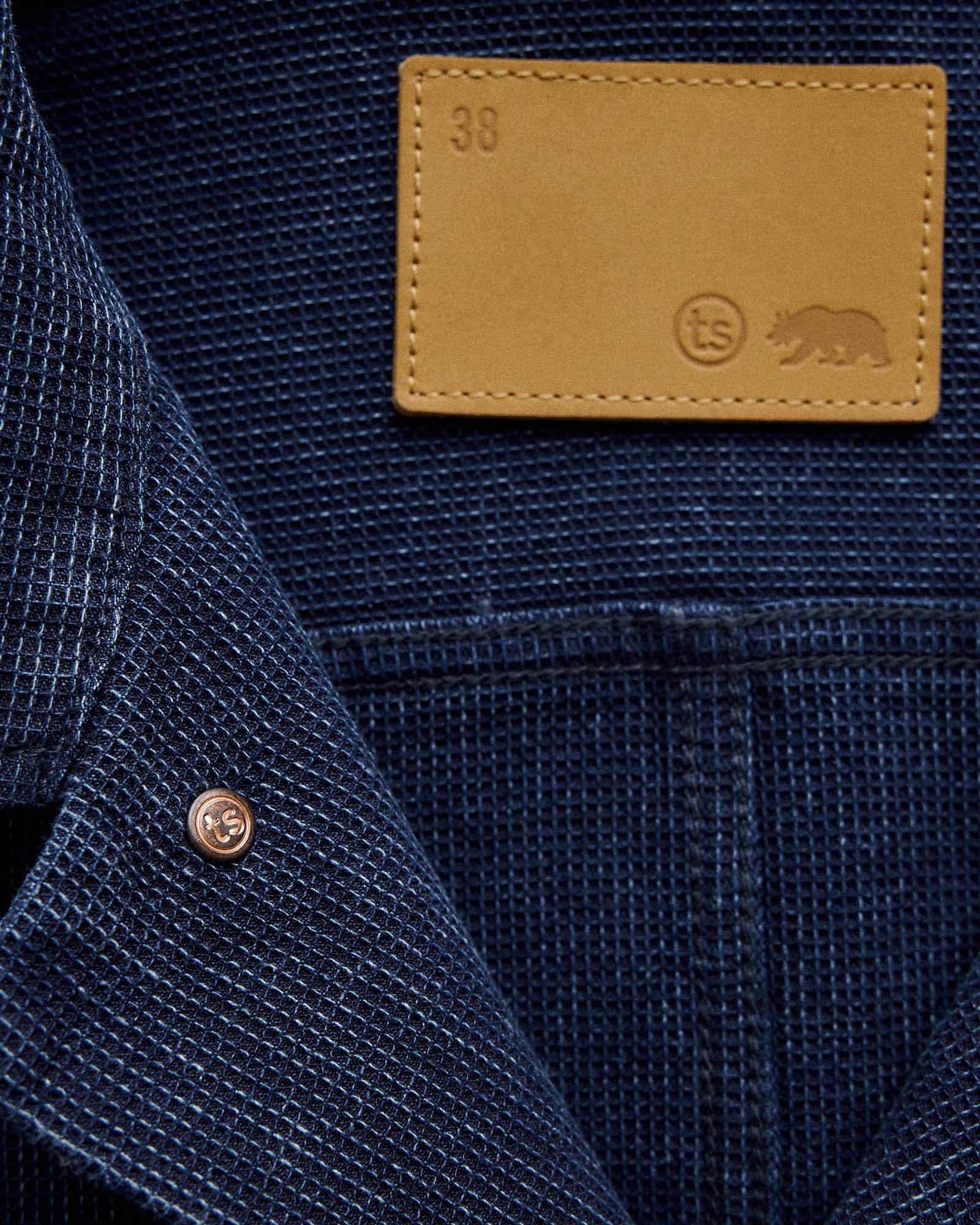 The Long Haul Jacket in Rinsed Indigo Waffle