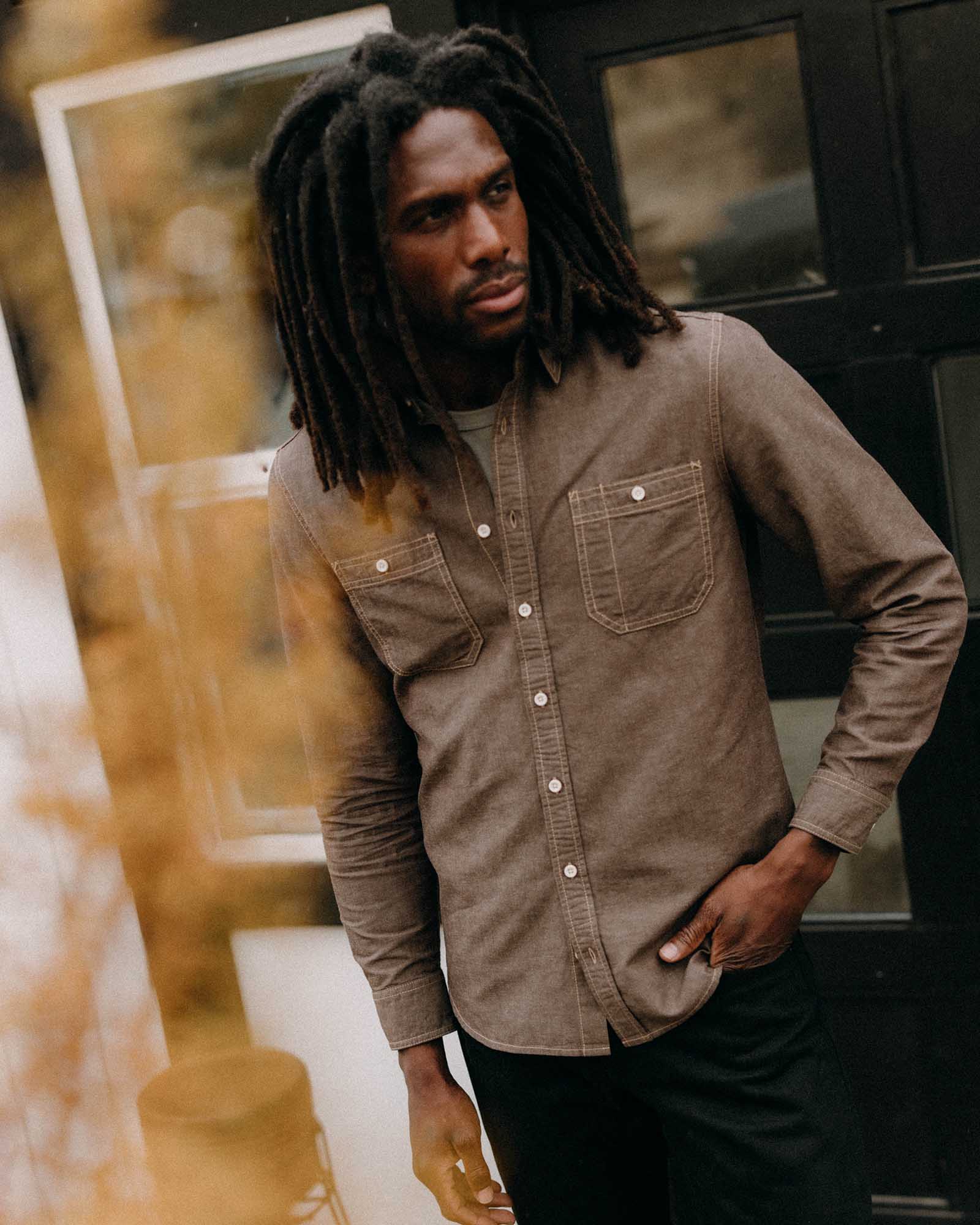 The Utility Shirt in Soil Nep