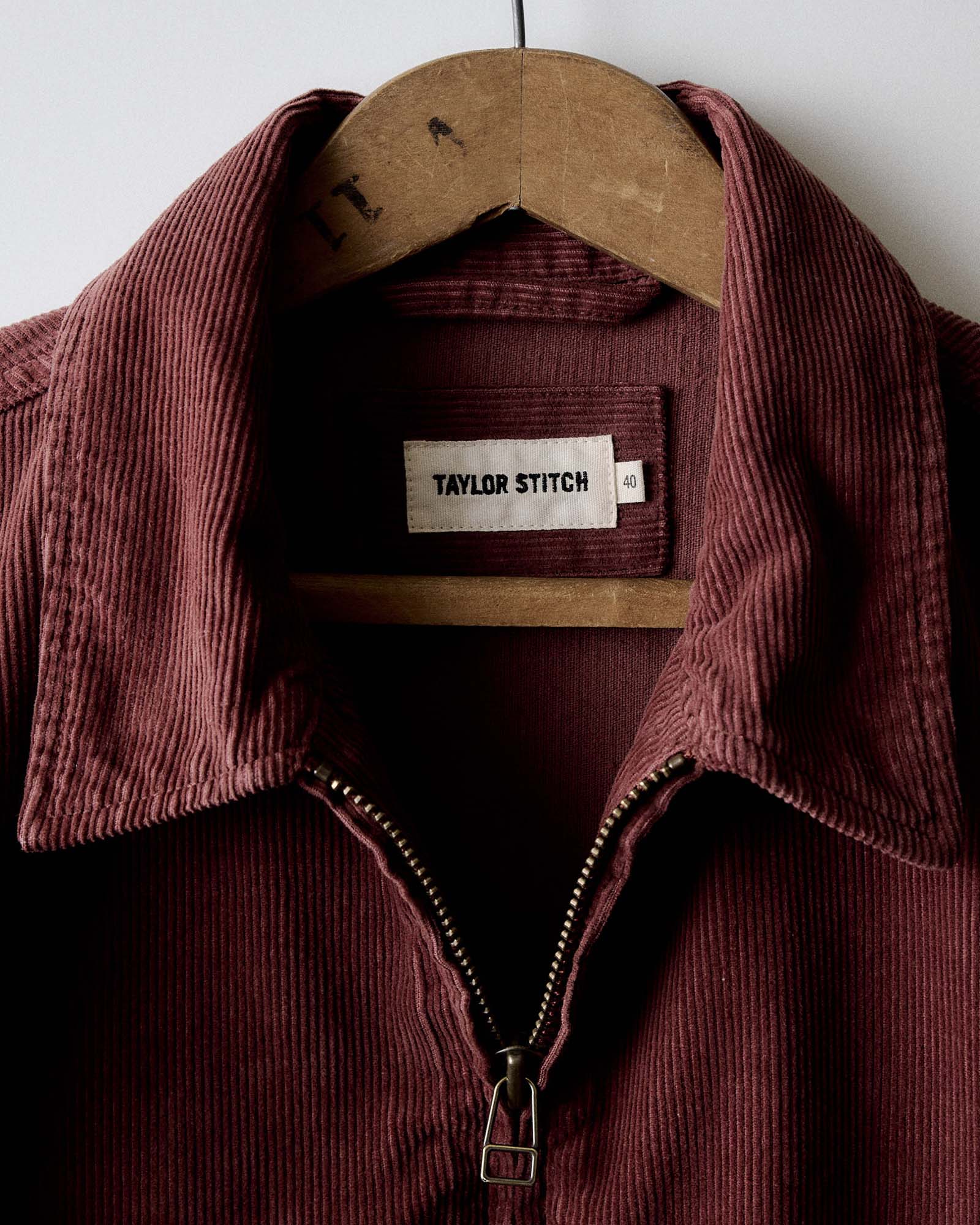 The Piston Jacket in Dried Cherry Corduroy