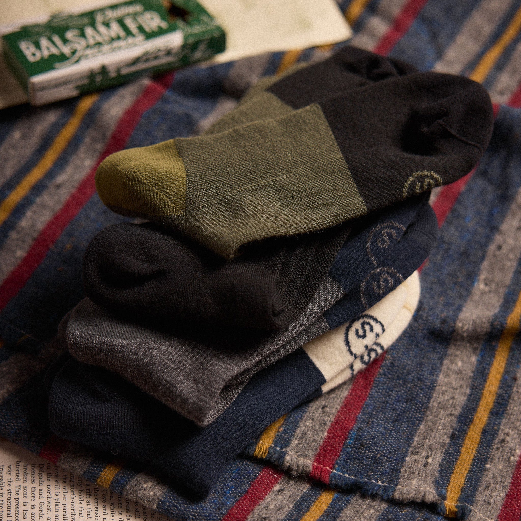 The Merino Sock in Olive