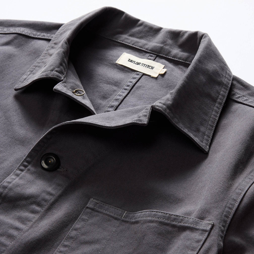The Ojai Jacket in Organic Charcoal Foundation Twill