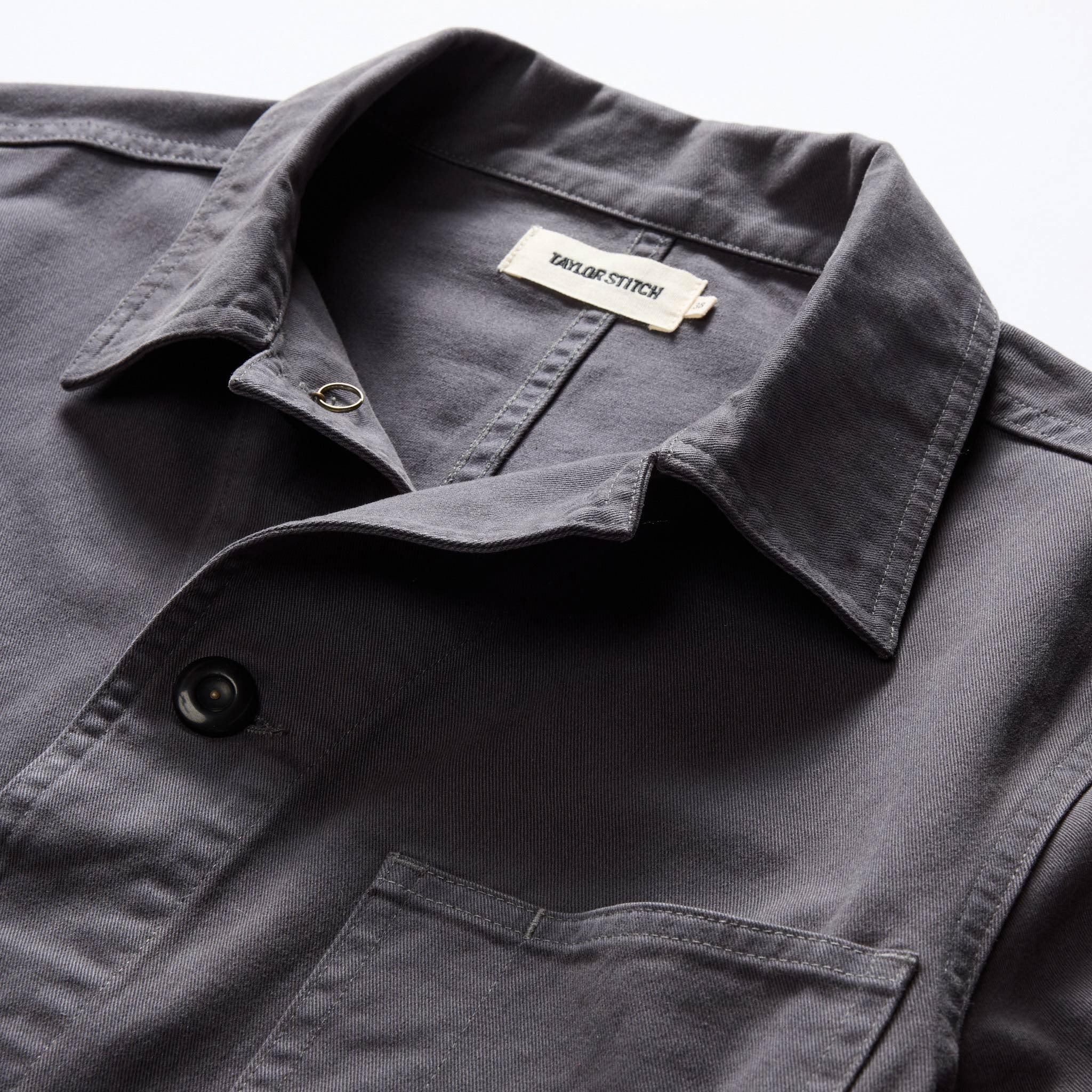 The Ojai Jacket in Organic Charcoal Foundation Twill