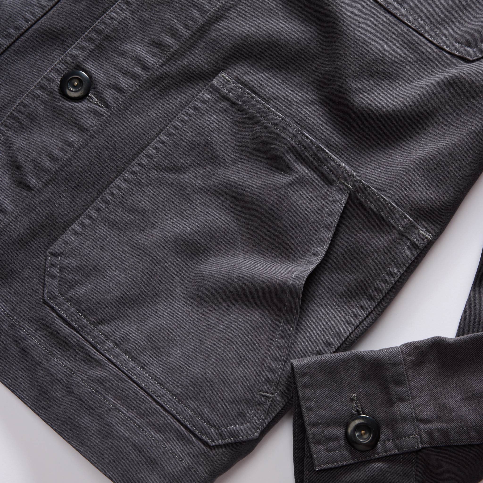 The Ojai Jacket in Organic Charcoal Foundation Twill