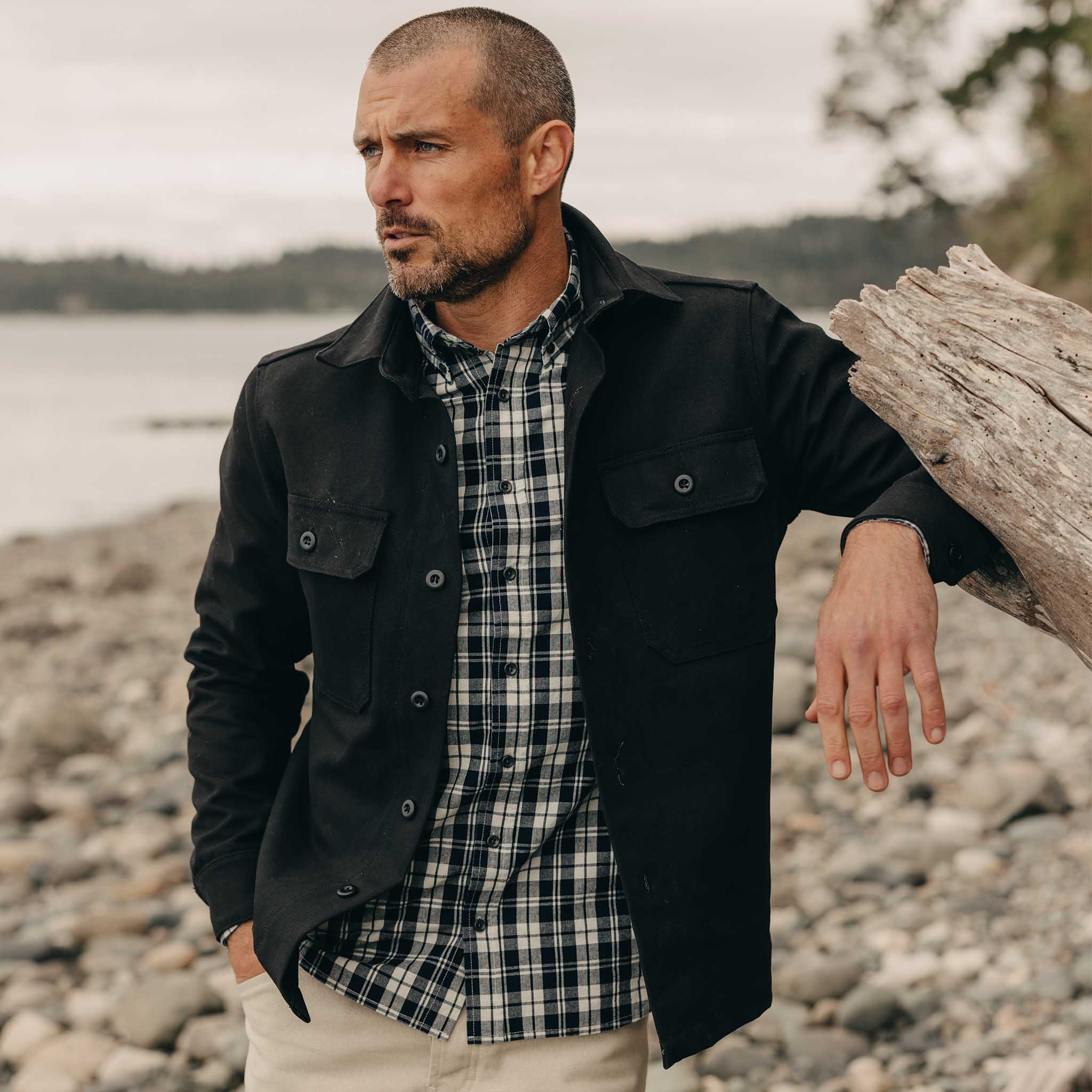 The Jack in Rinsed Indigo Plaid