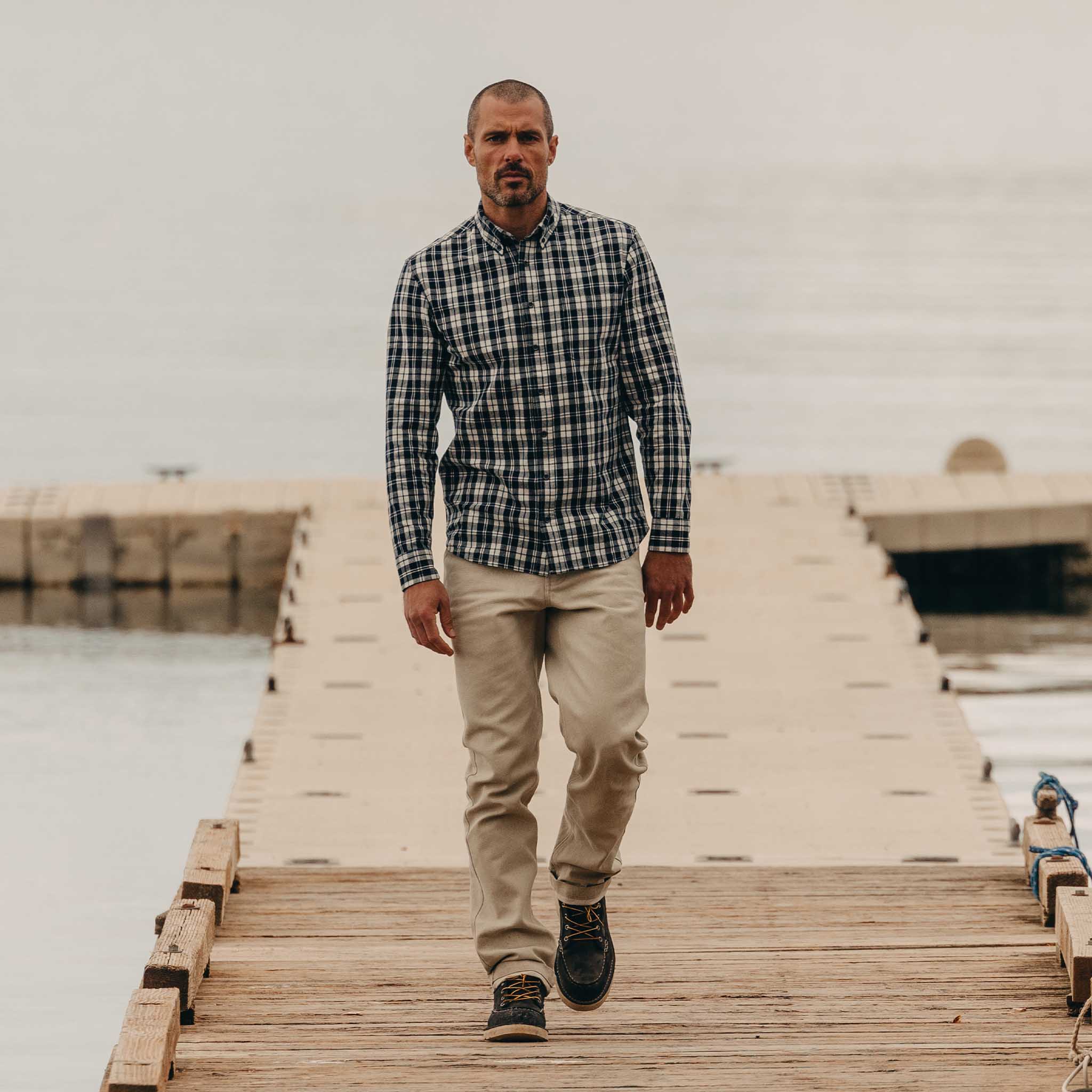 The Jack in Rinsed Indigo Plaid