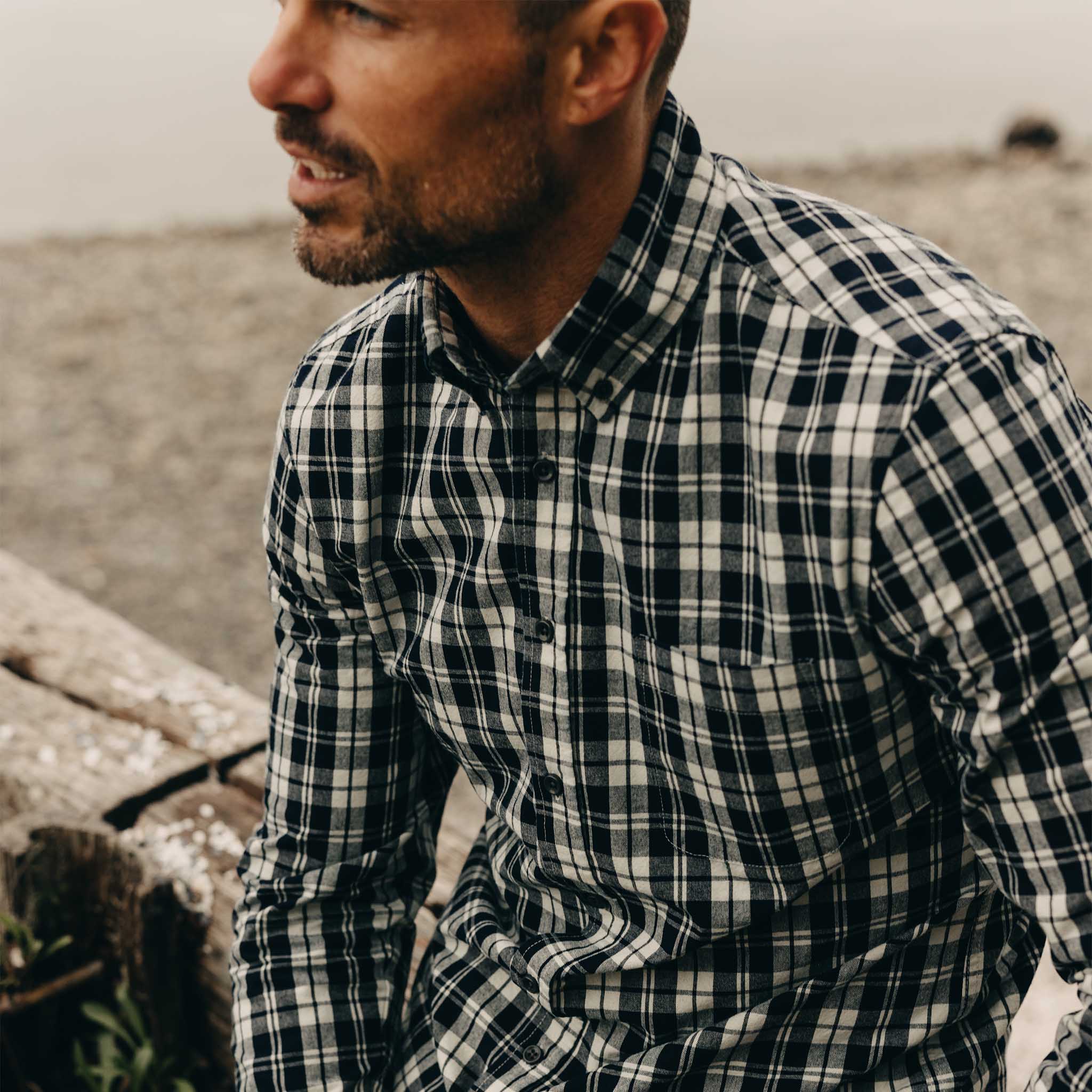 The Jack in Rinsed Indigo Plaid