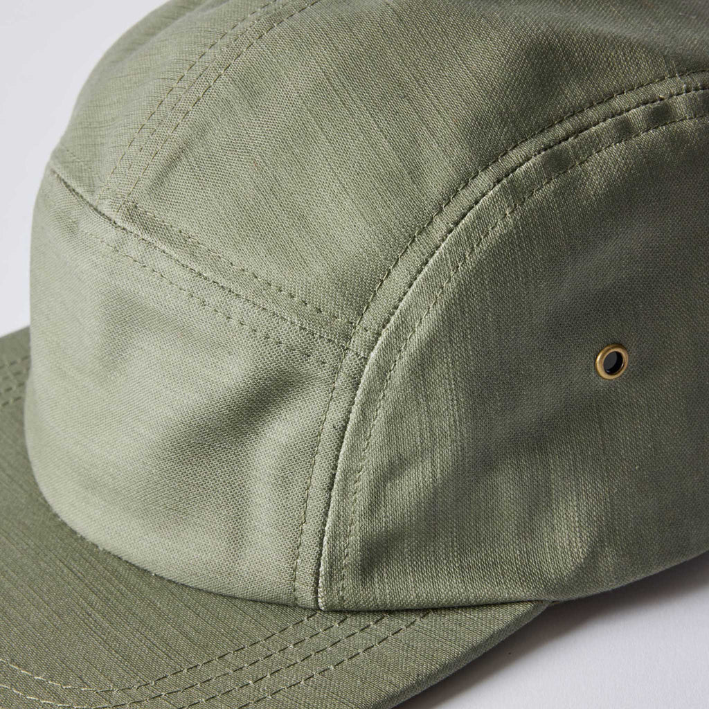 The 5-Panel Cap in Field Olive Reverse Sateen