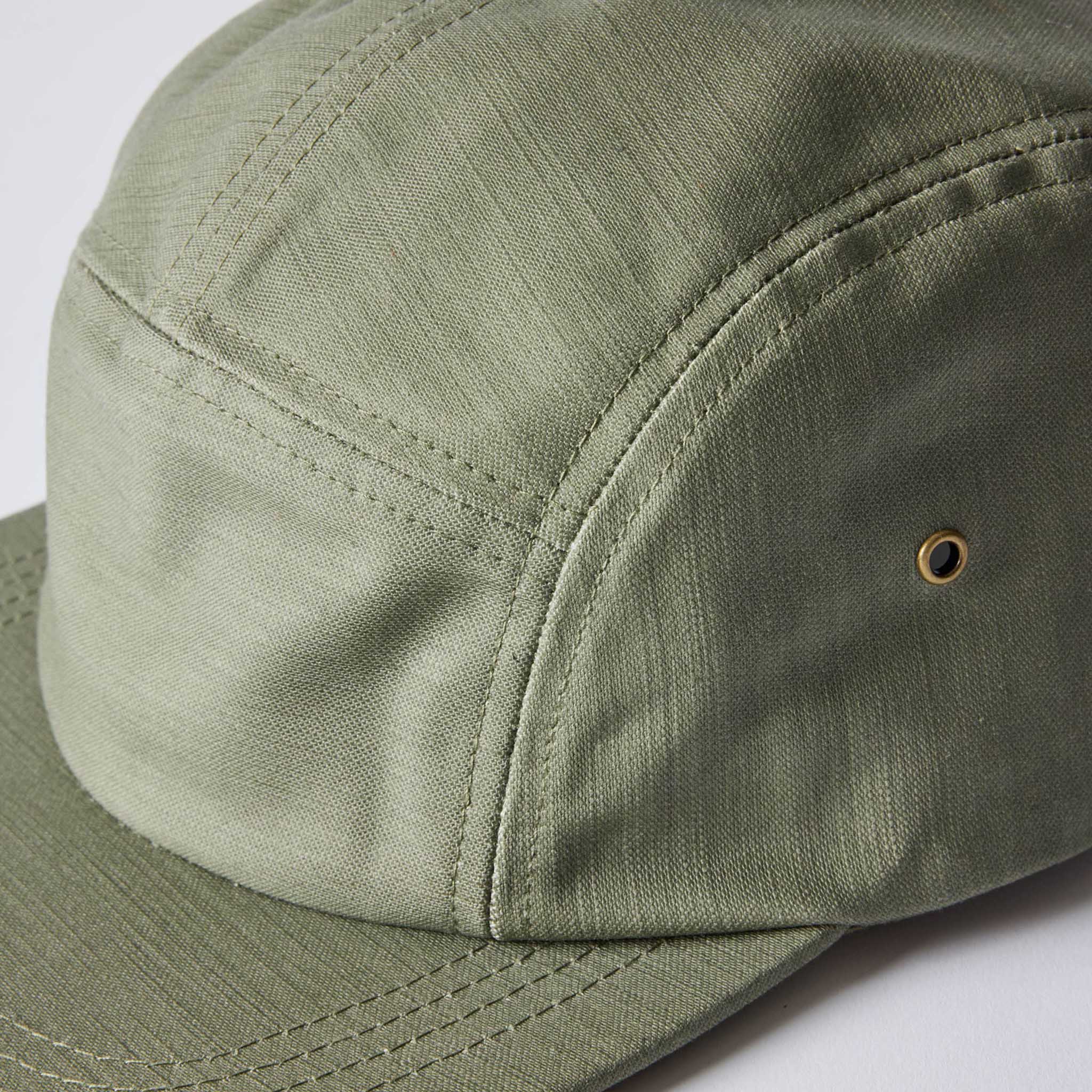 The 5-Panel Cap in Field Olive Reverse Sateen