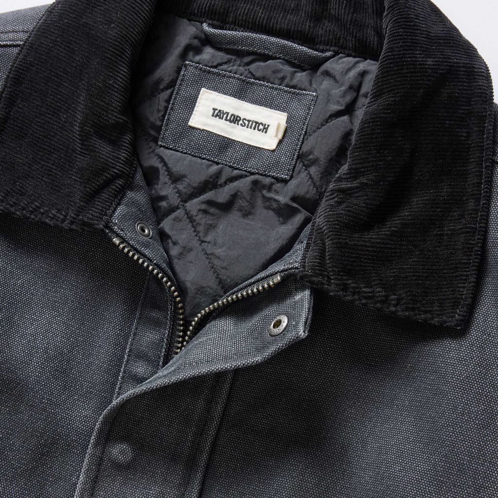 The Workhorse Jacket in Coal Chipped Canvas