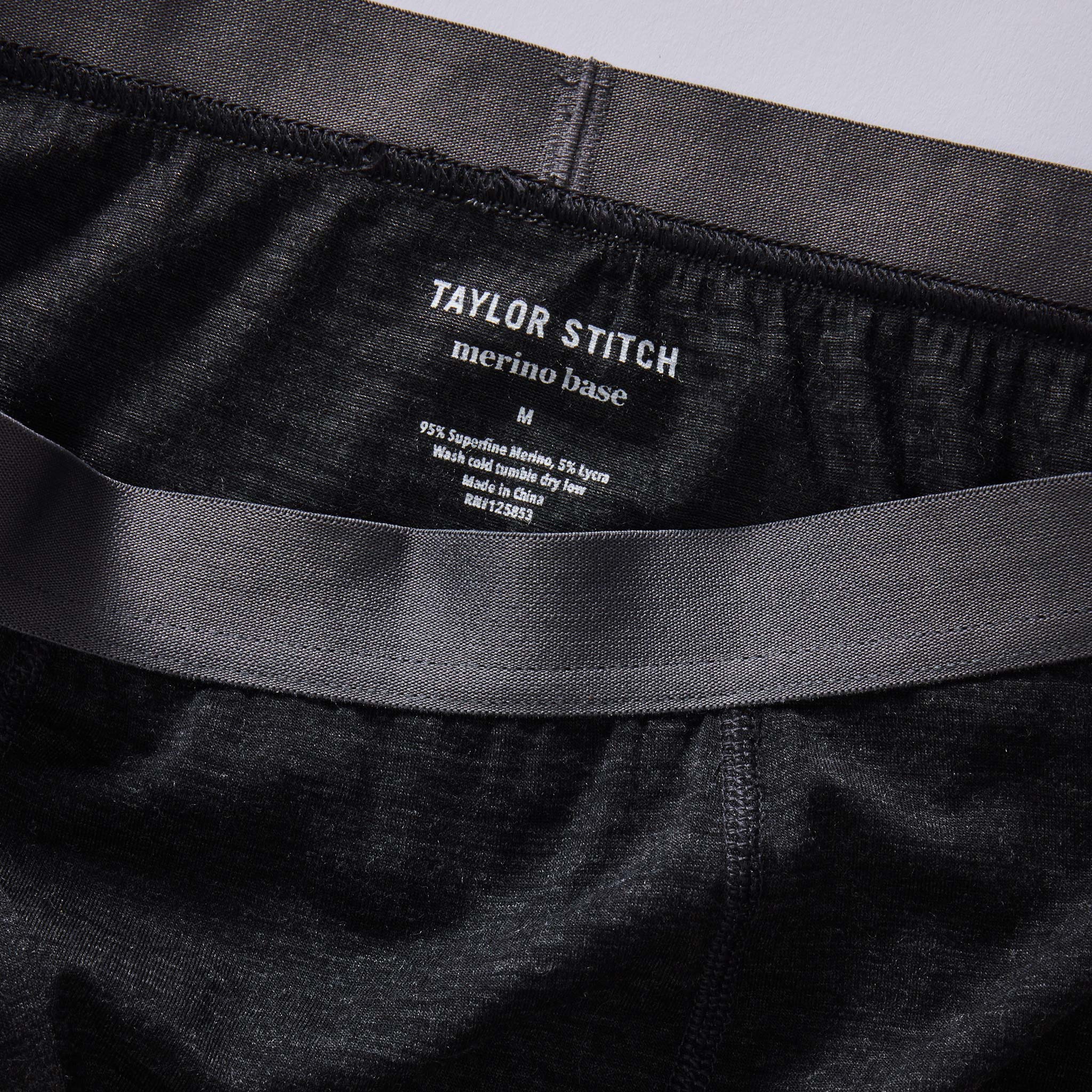 The Merino Boxer in Heather Black
